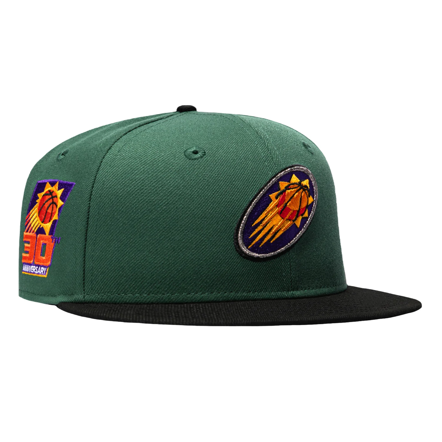 New Era 59Fifty Phoenix Suns 30th Anniversary Patch 2000 Alternate Hat - Green, Black