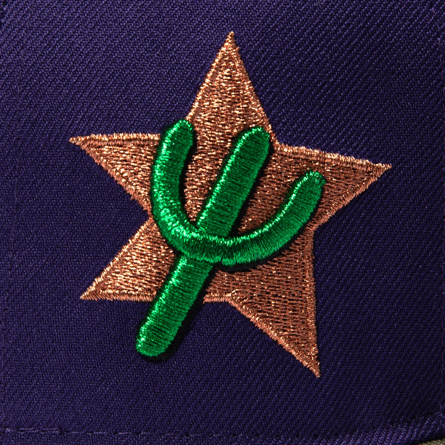 New Era 59Fifty Phoenix Suns 1973 Logo Patch Word Hat - Purple, Olive - Image 5