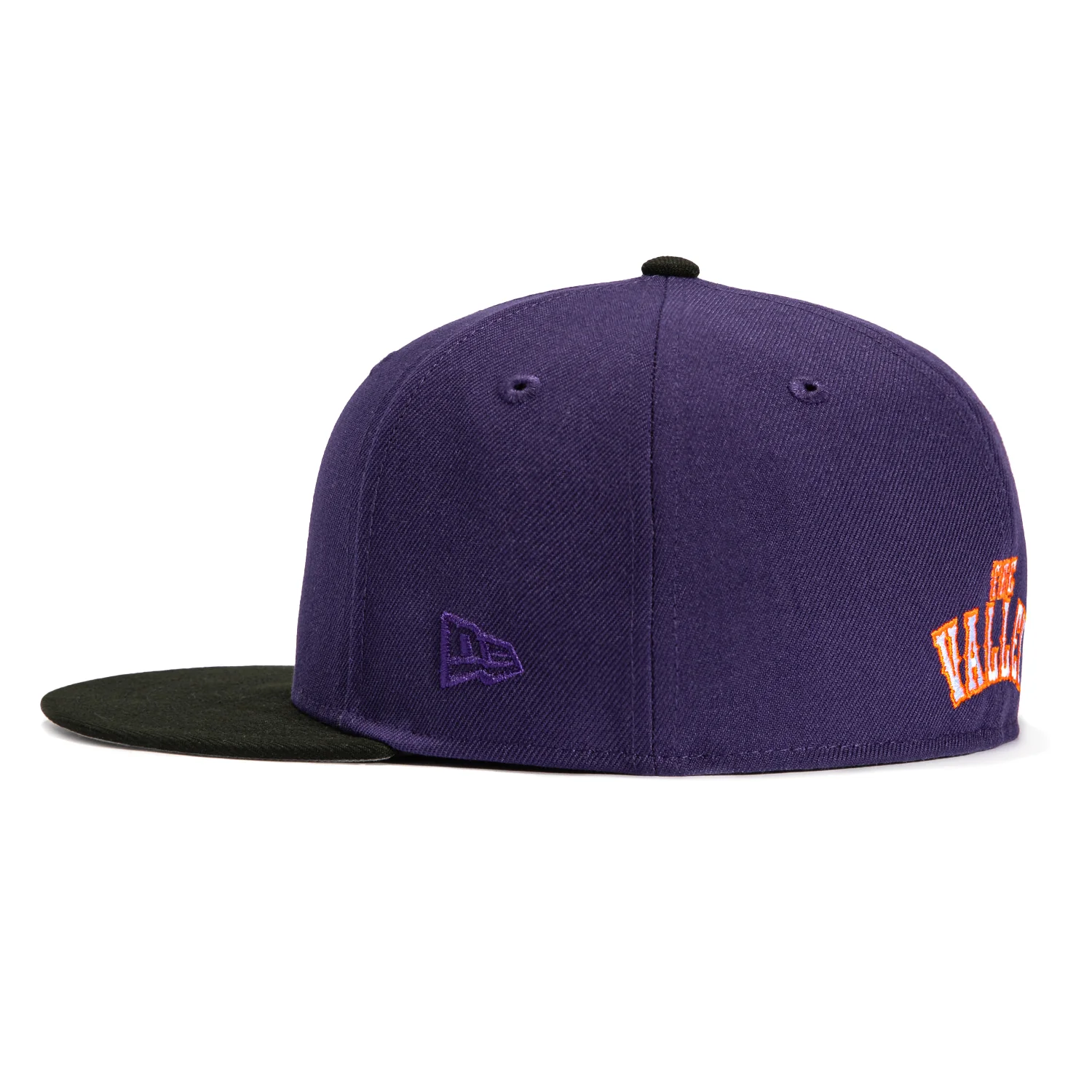 New Era 59Fifty Phoenix Suns Logo Patch Alternate City Edition Hat - Purple, Black - Image 3