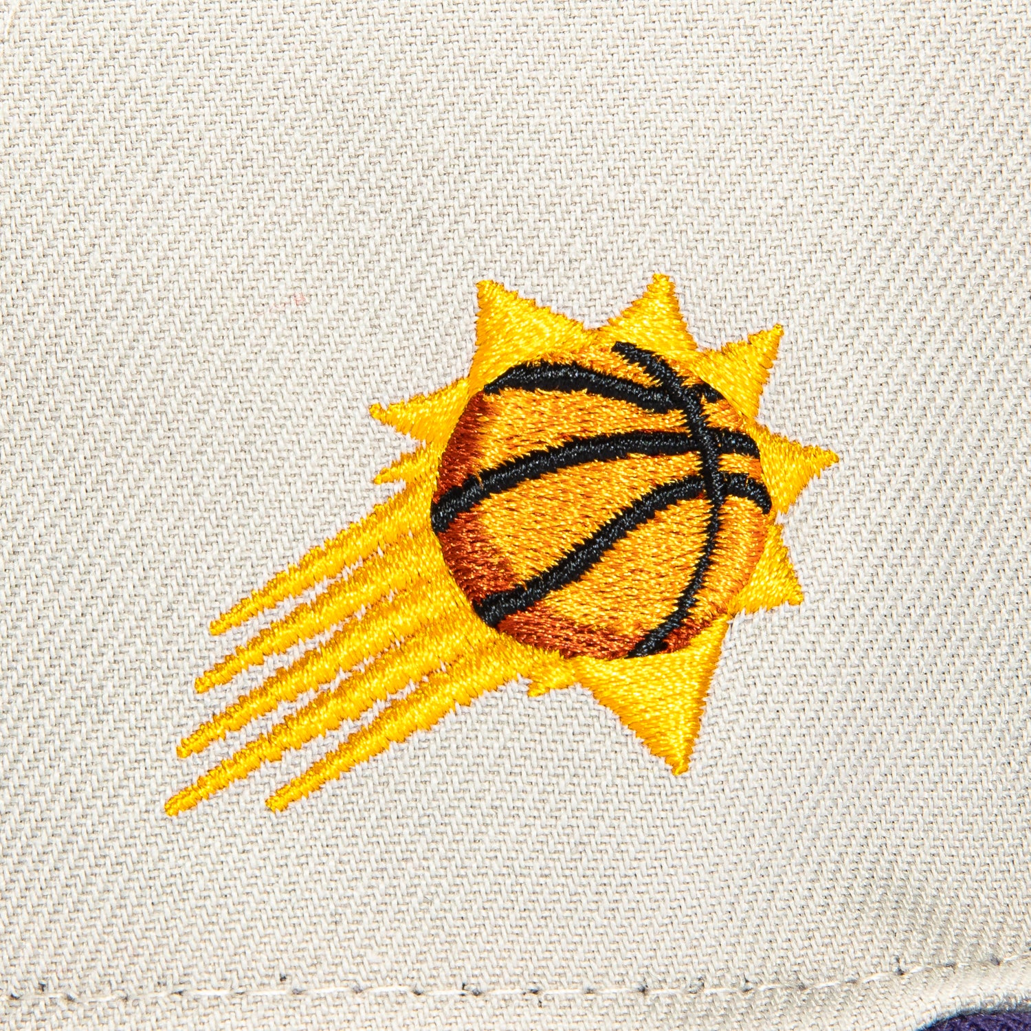 New Era 59Fifty Phoenix Suns Logo Patch Alternate City Edition Hat - Stone, Purple - Image 5
