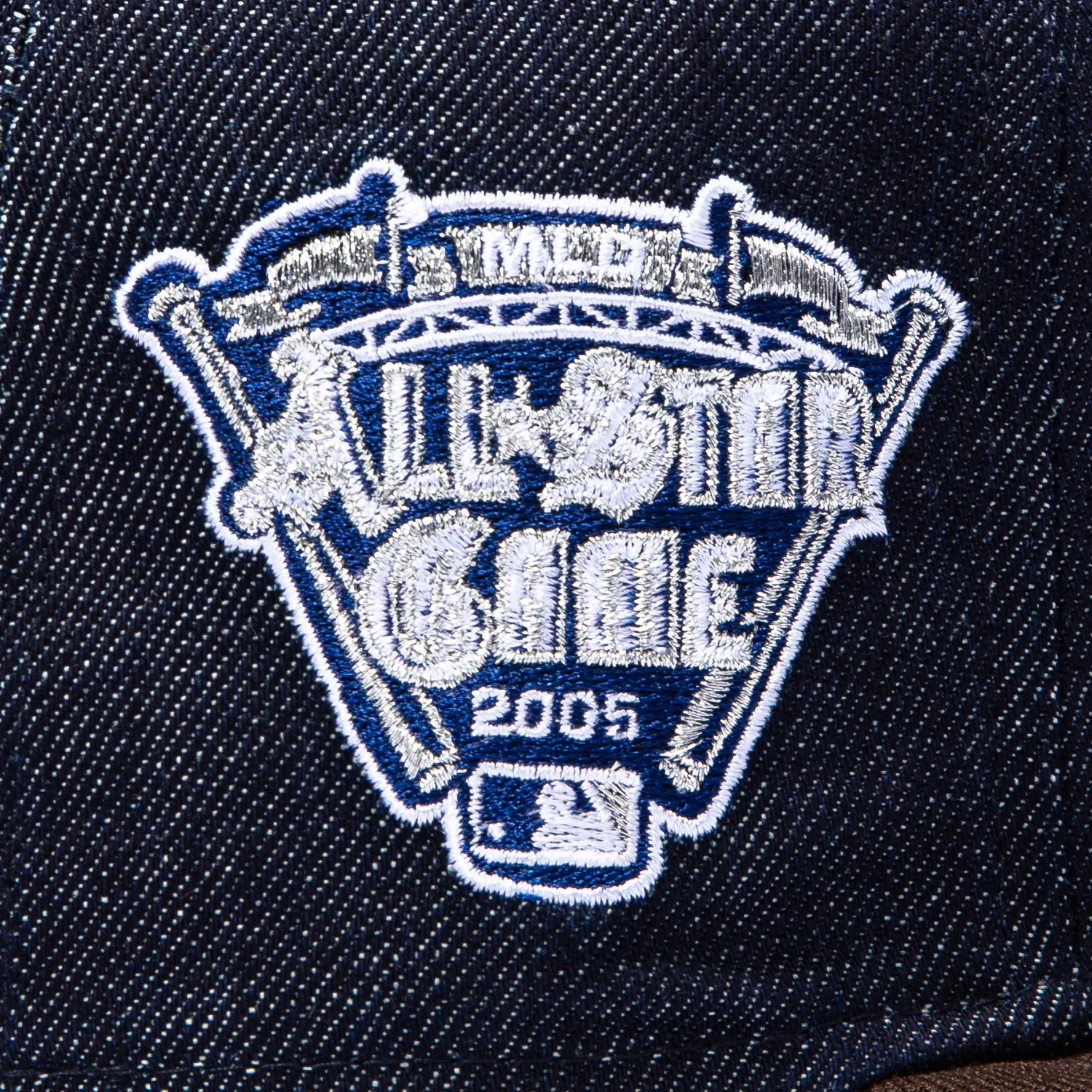 New Era 59Fifty Detroit Tigers 2005 All Star Game Patch Hat - Denim, Brown - Image 5
