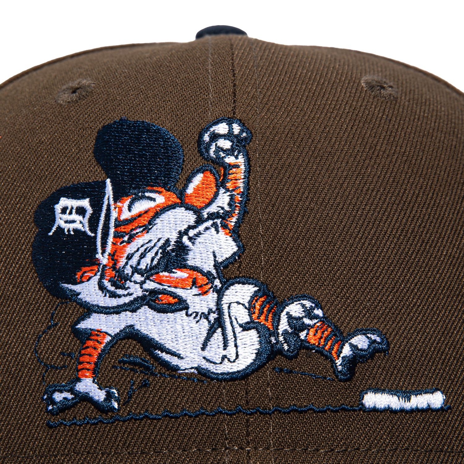 New Era 59Fifty Detroit Tigers Slide Hat - Brown, Navy - Image 4