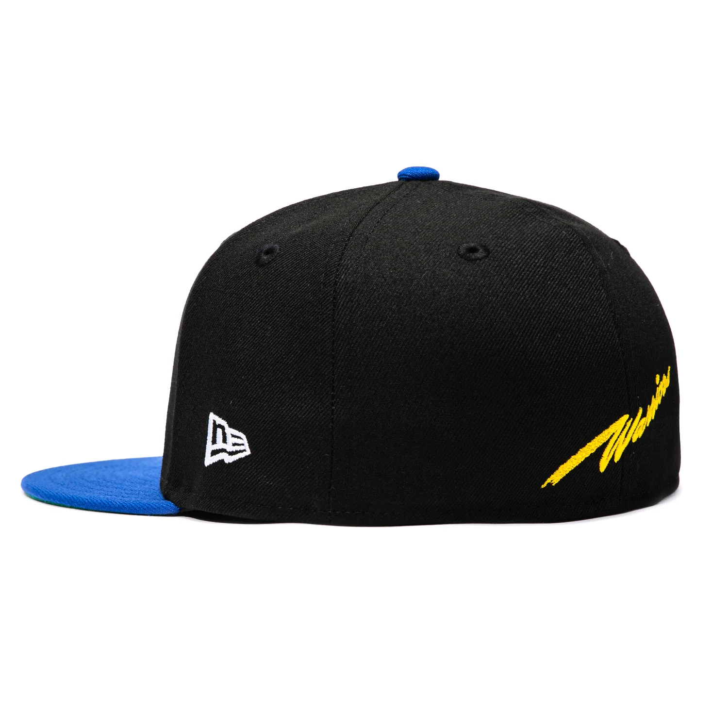 New Era 59Fifty Golden State Warriors 50th Anniversary Patch 1951 Hat - Black, Royal - Image 3