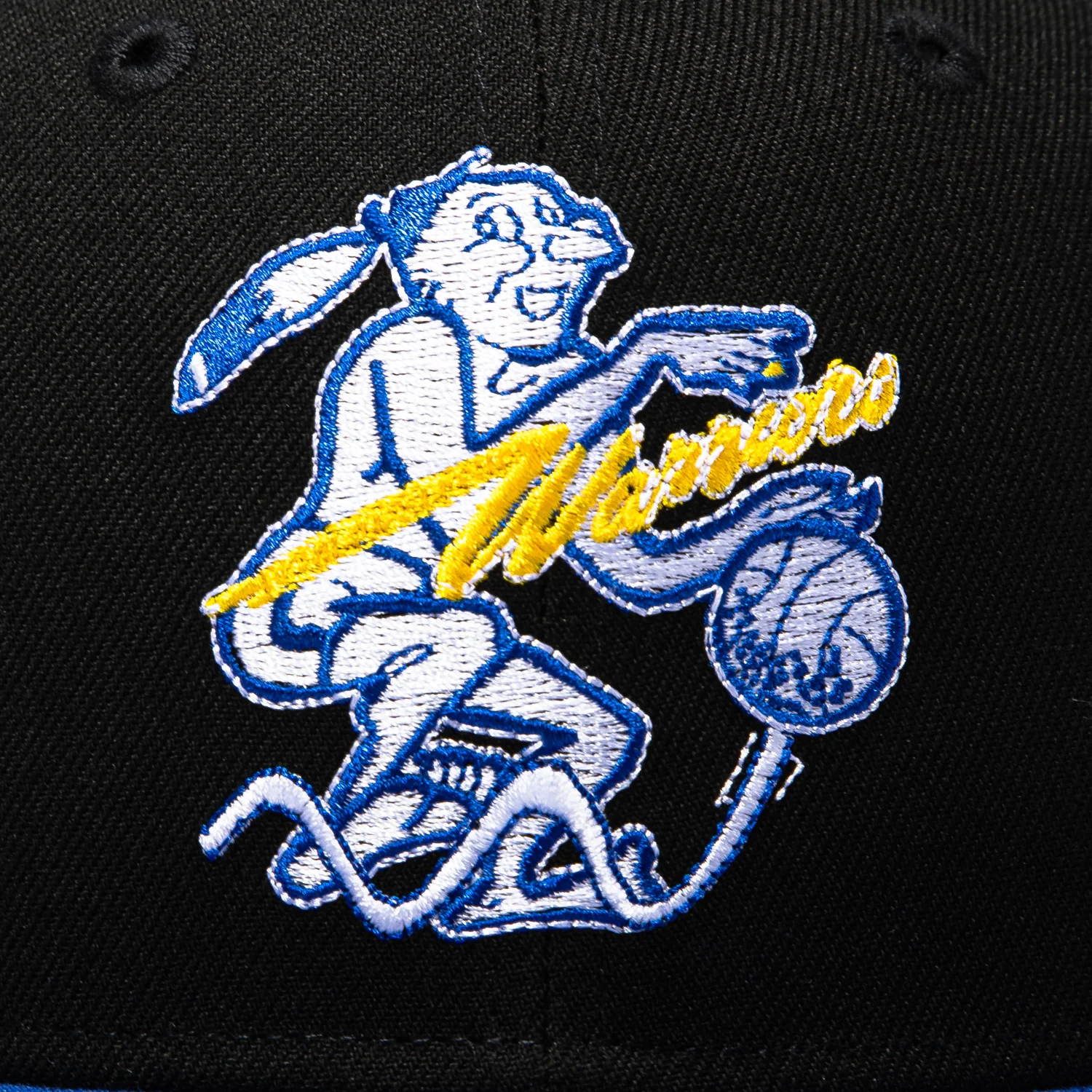 New Era 59Fifty Golden State Warriors 50th Anniversary Patch 1951 Hat - Black, Royal - Image 4