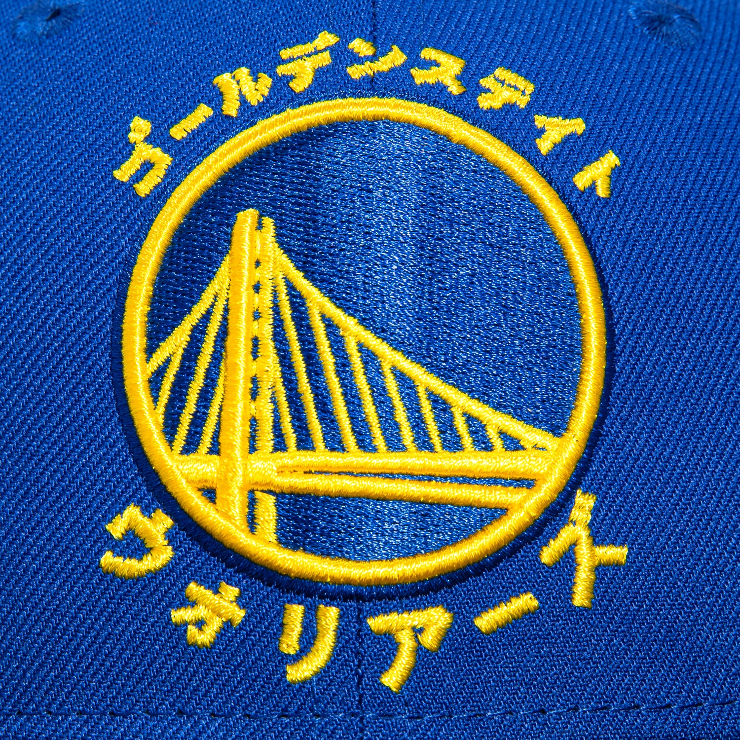 New Era 59Fifty Golden State Warriors Katakana Hat - Royal, Black - Image 4
