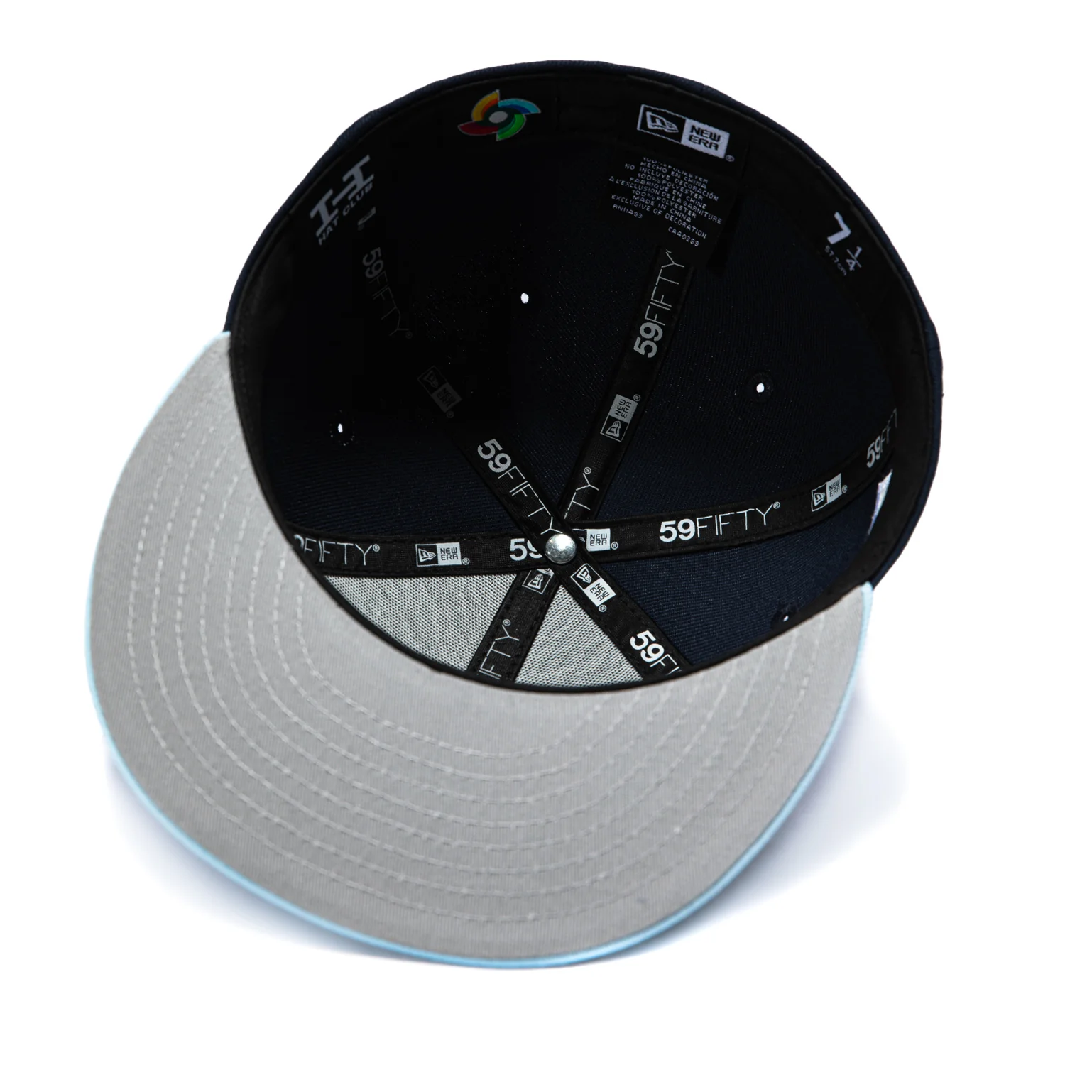 New Era 59Fifty Korea 2026 World Baseball Classic Korea Flag Patch On-Field Hat - Navy, Light Blue - Image 2