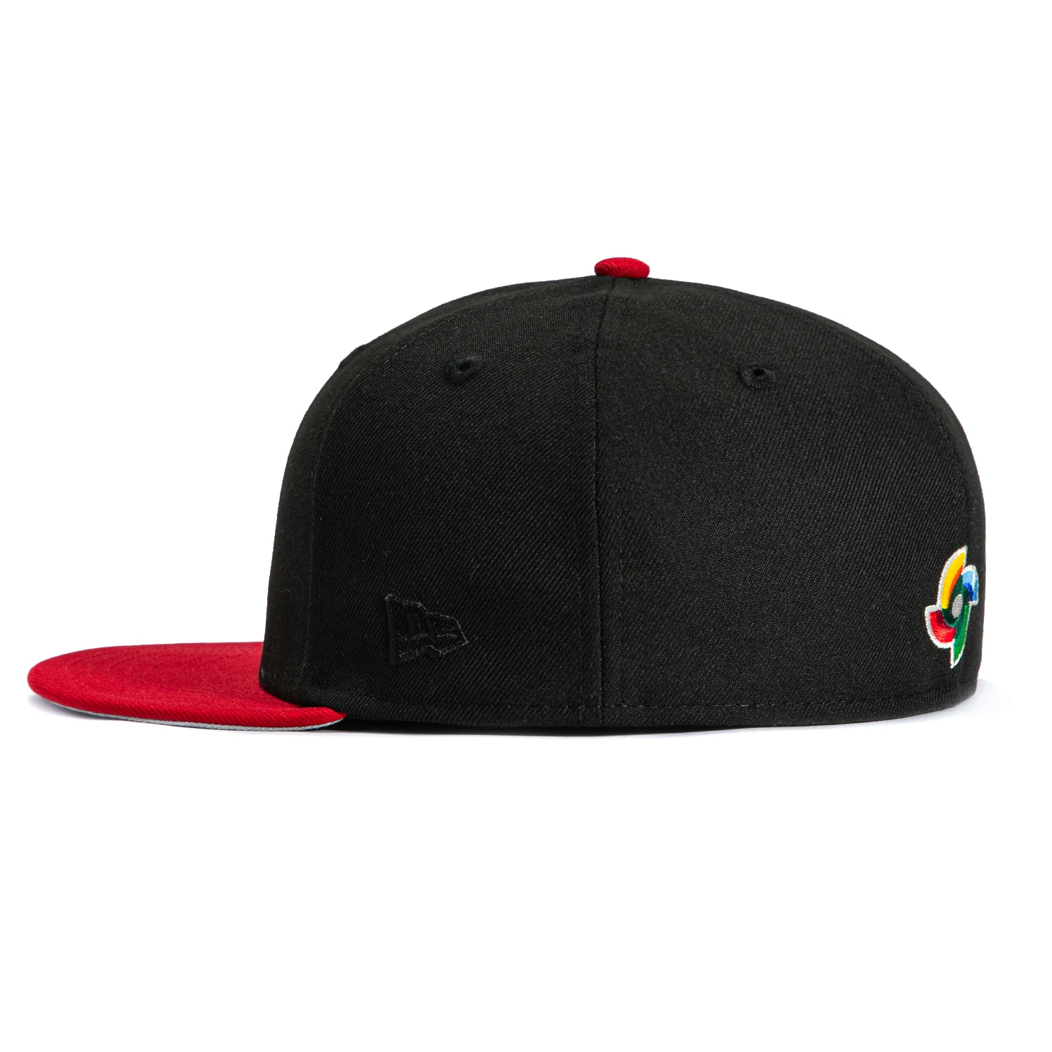 New Era 59Fifty Mexico World Baseball Classic Mexico Flag Patch Hat - Black, Red - Image 3