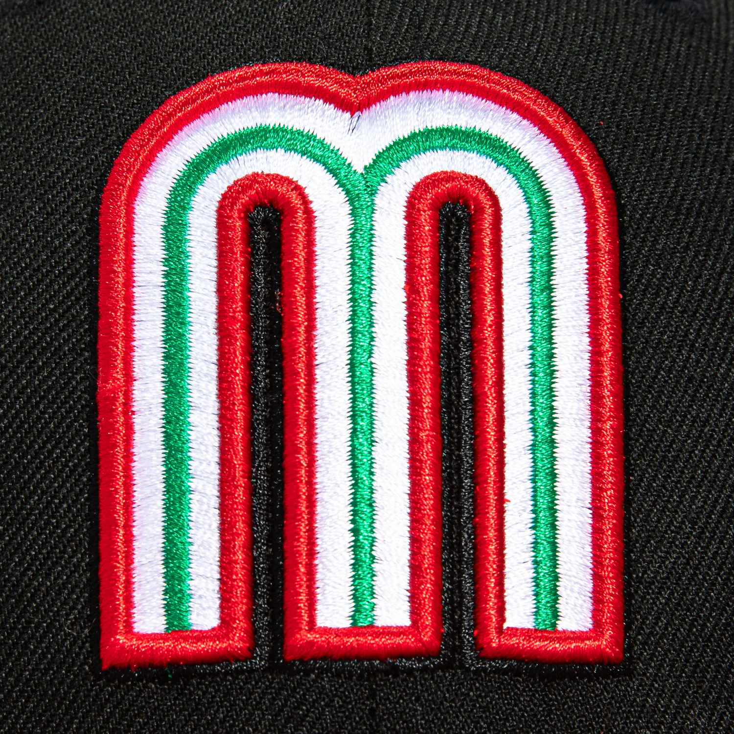 New Era 59Fifty Mexico World Baseball Classic Mexico Flag Patch Hat - Black, Red - Image 4