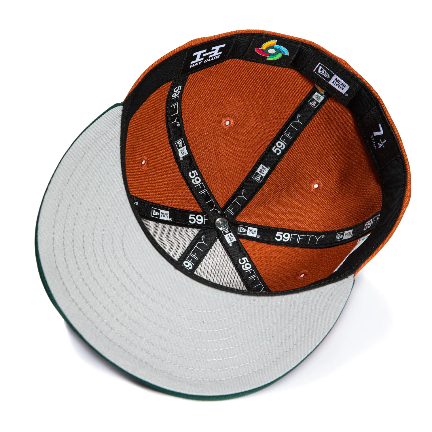 New Era 59Fifty Mexico World Baseball Classic Mexico Flag Patch Hat - Burnt Orange, Green - Image 2