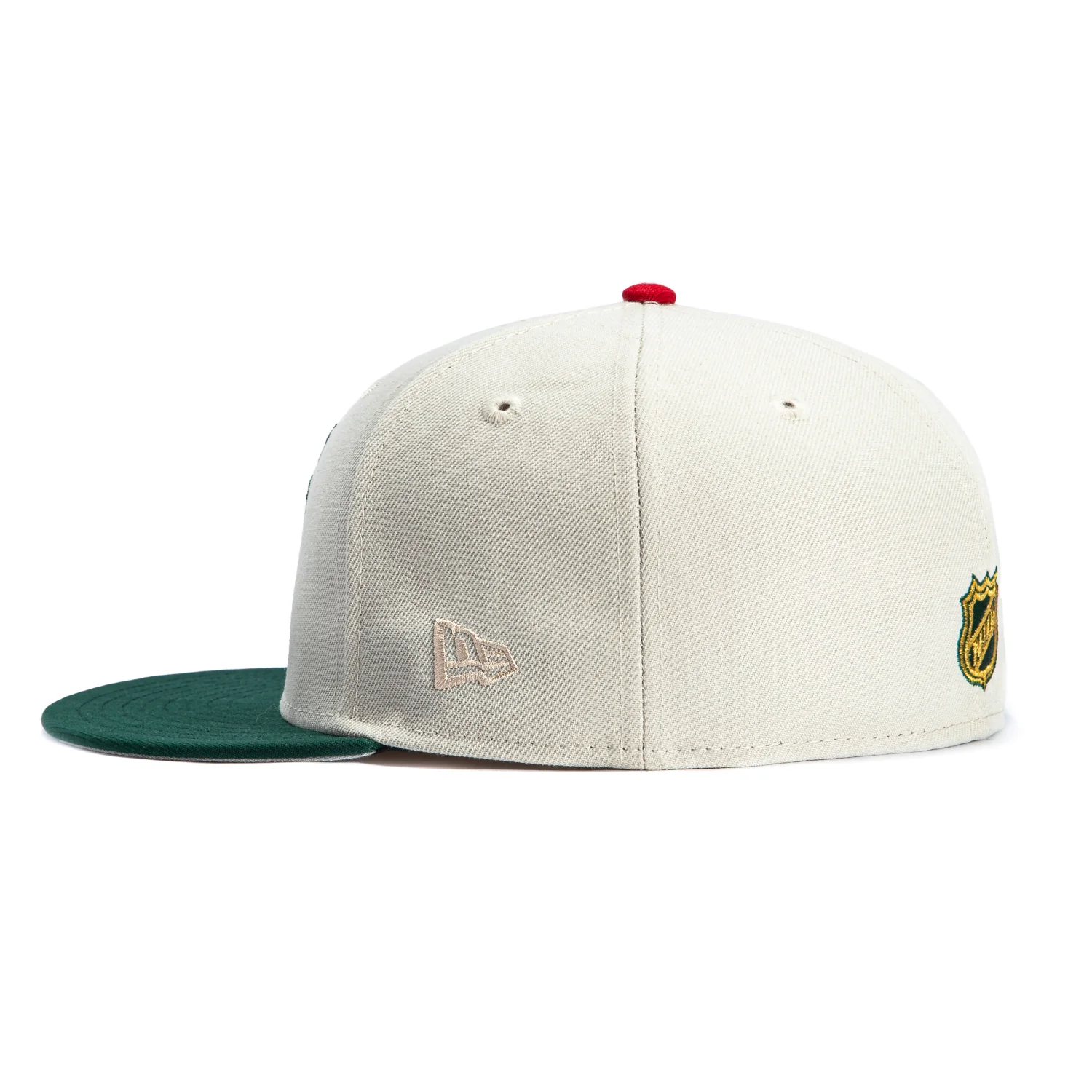 New Era 59Fifty Minnesota Wild 15th Anniversary Patch Logo Hat - Stone, Green - Image 3