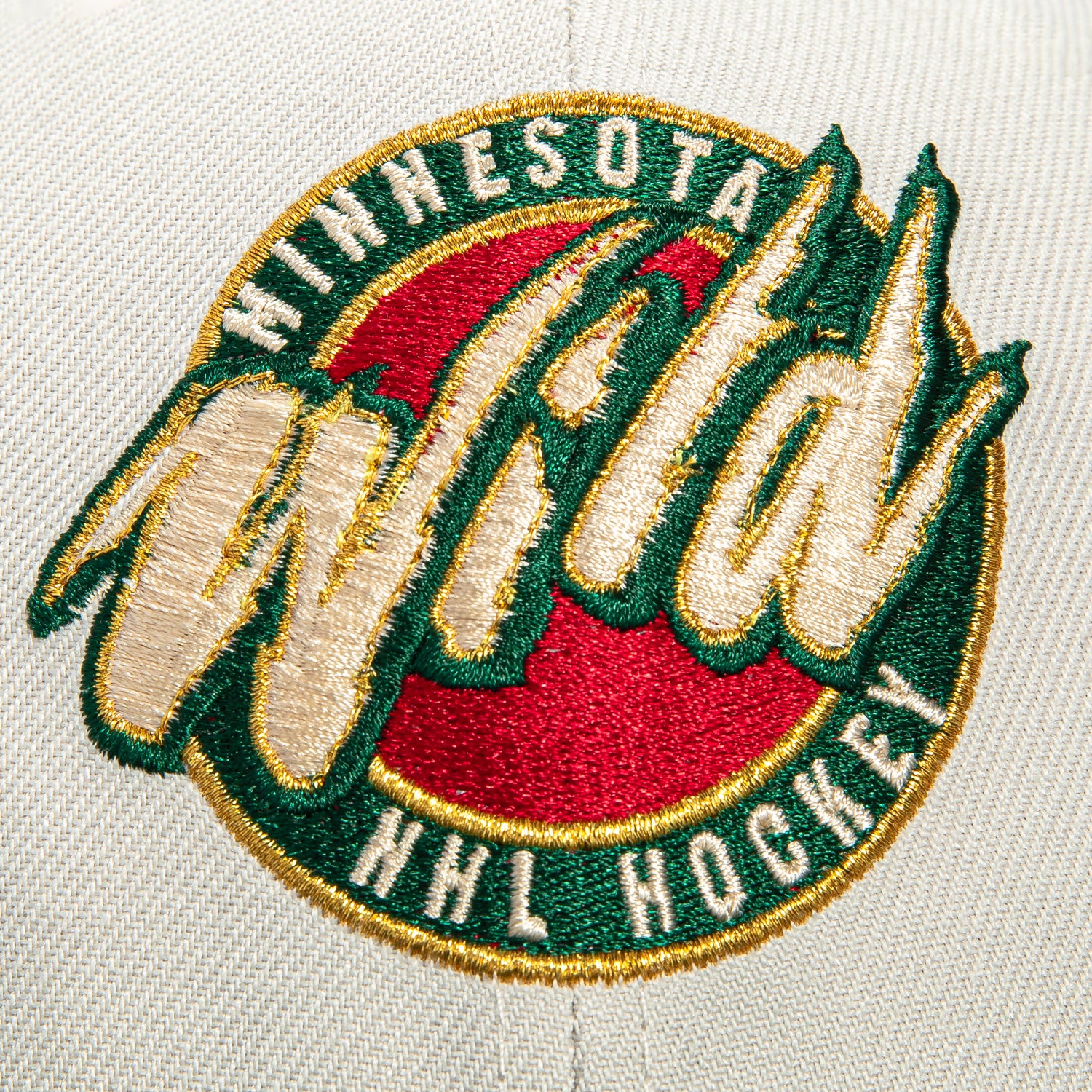New Era 59Fifty Minnesota Wild 15th Anniversary Patch Logo Hat - Stone, Green - Image 4