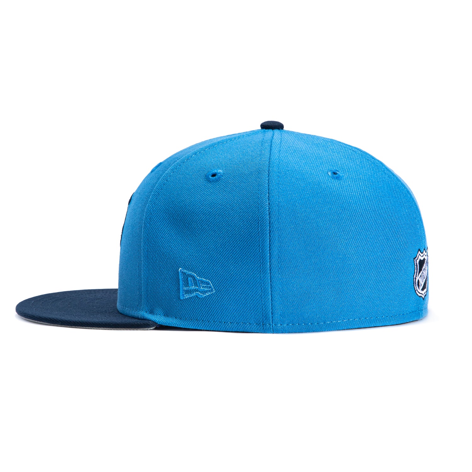 New Era 59Fifty Winnipeg Jets 15th Anniversary Patch Script Hat - Royal, Navy - Image 3
