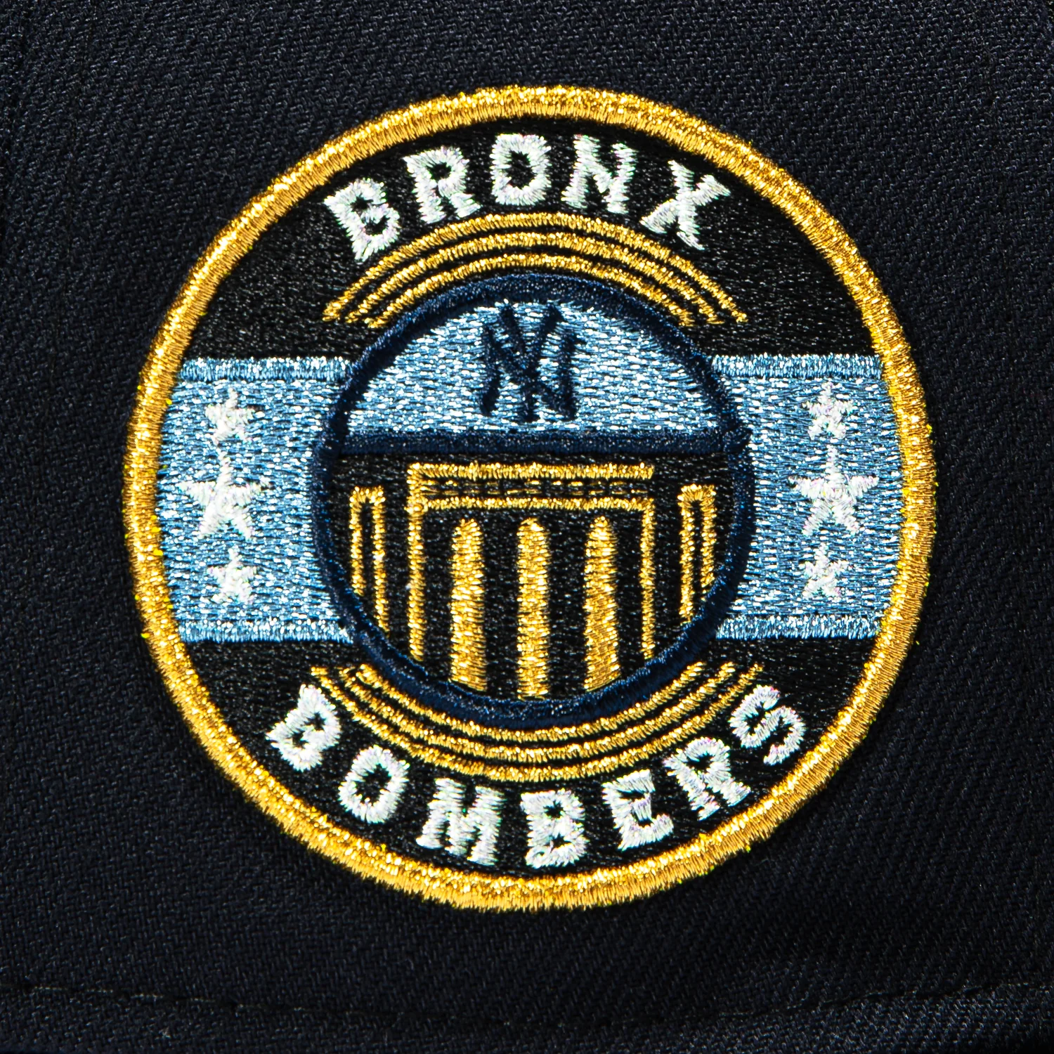 New Era 59Fifty New York Yankees Bronx Bombers Patch Script Hat - Navy, Black - Image 5