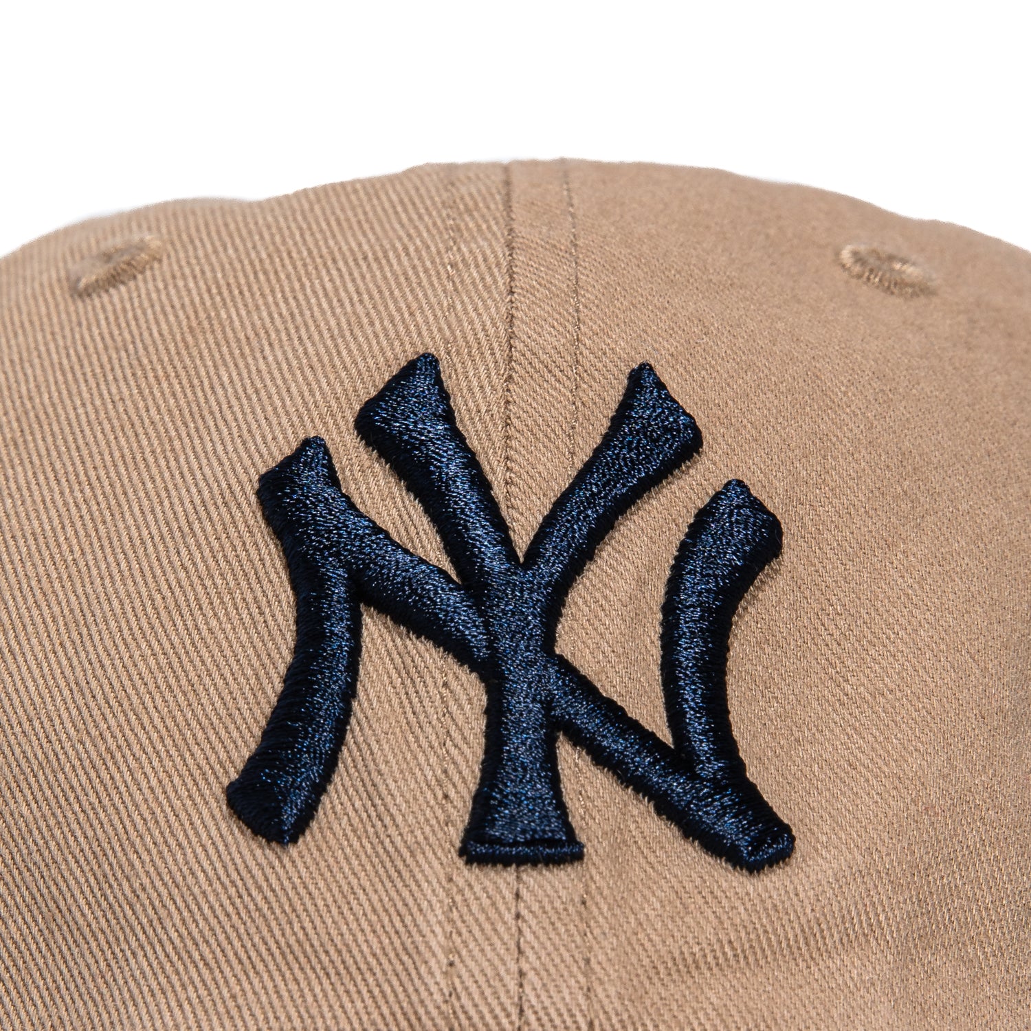 47 Brand New York Yankees Cleanup Adjustable Hat - Khaki, Navy - Image 3