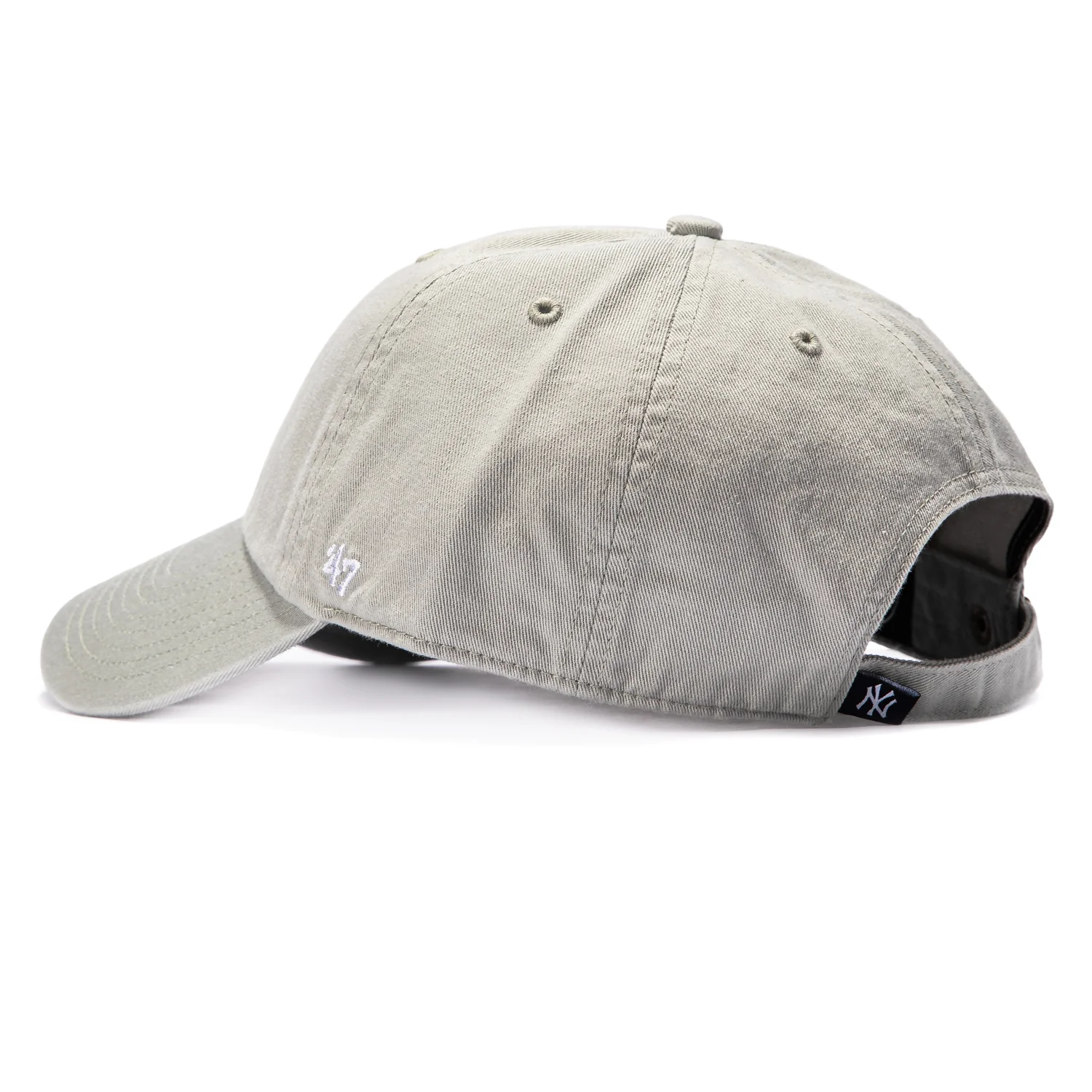 47 Brand New York Yankees Cleanup Adjustable Hat - Gray, White - Image 2