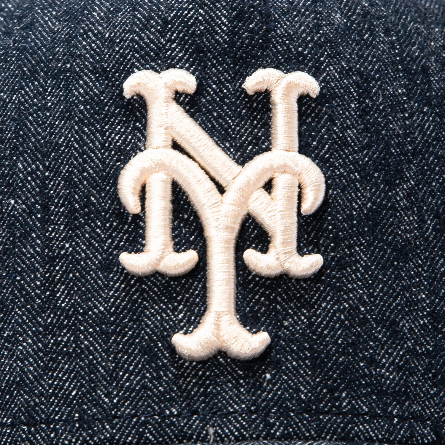 New Era 59Forty A-Frame New York Mets Hat - Navy Denim - Image 3