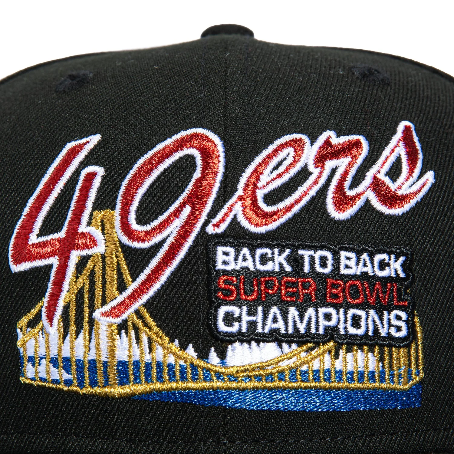 New Era 59Fifty San Francisco 49ers Back To Back Super Bowl Champions Hat - Black - Image 4