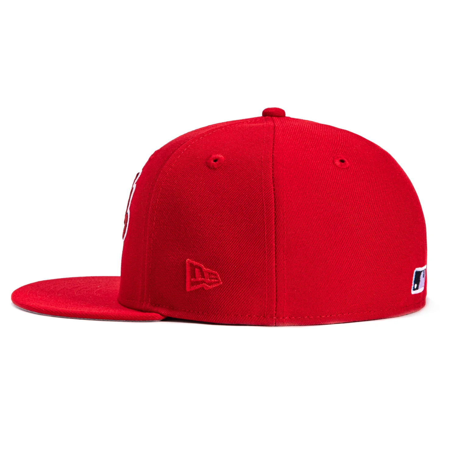 New Era 59Fifty Los Angeles Angels Script Hat - Red - Image 3