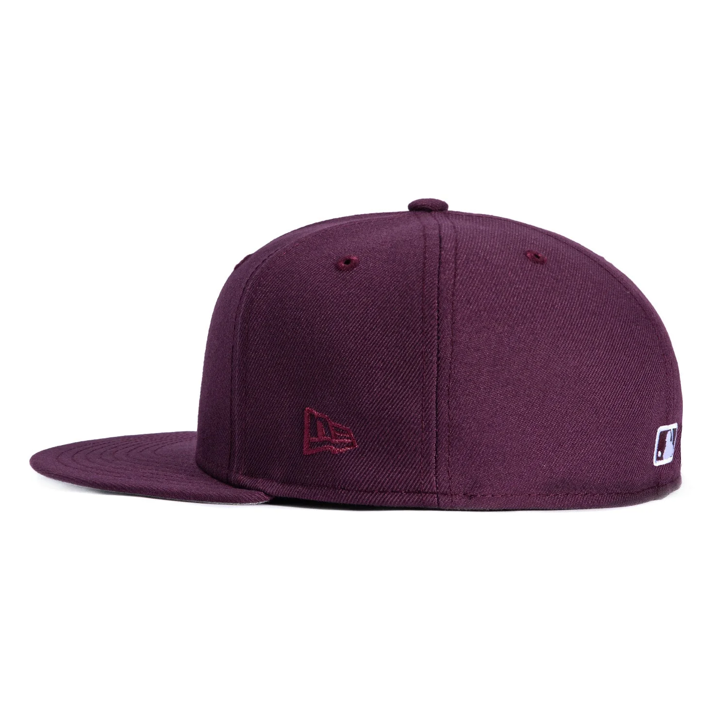 New Era 59Fifty Oakland Athletics Hat - Plum, White - Image 3