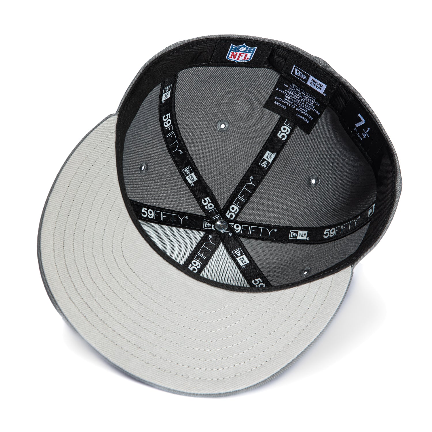 New Era 59Fifty Arizona Cardinals Hat - Storm Grey, Cardinal, Black - Image 2