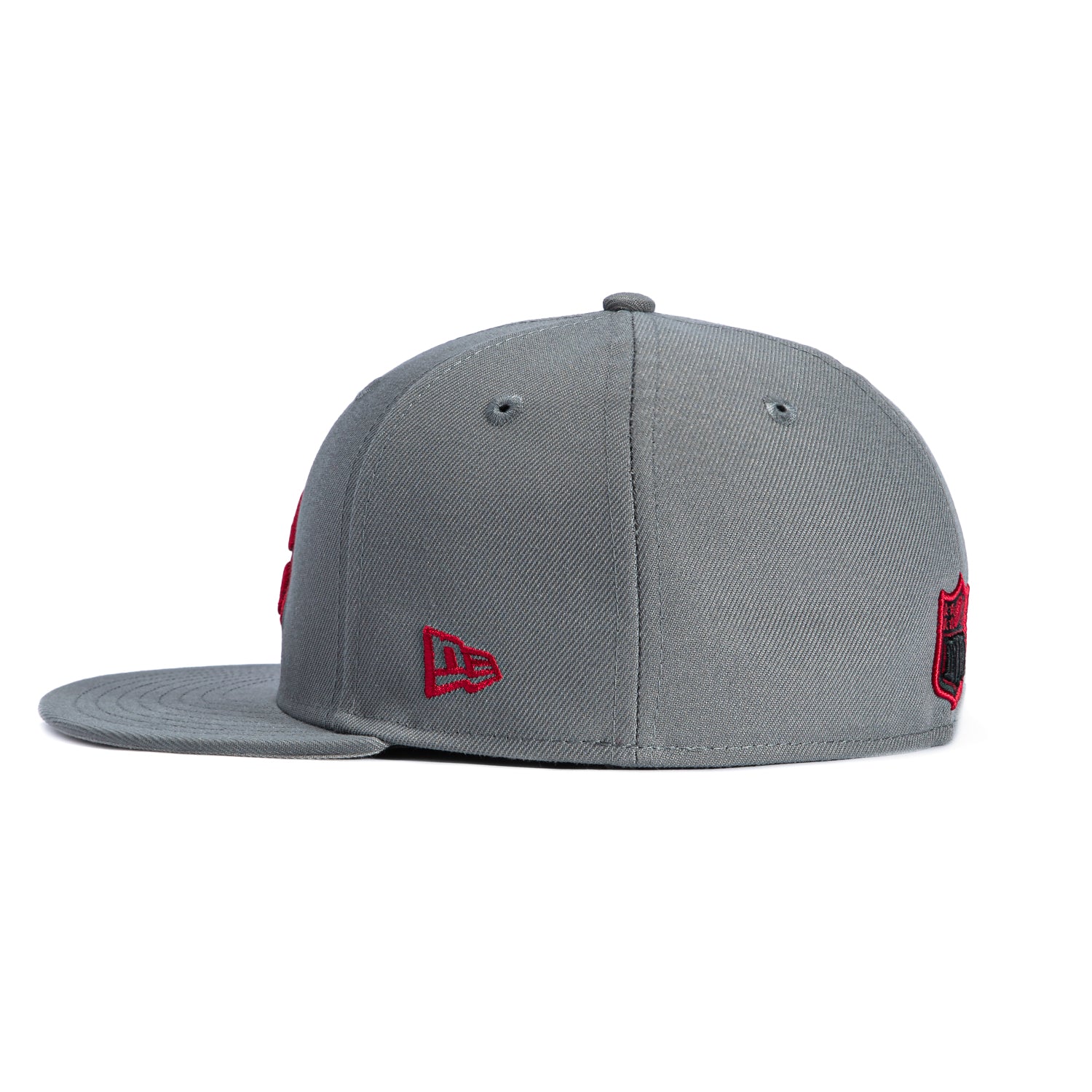 New Era 59Fifty Arizona Cardinals Hat - Storm Grey, Cardinal, Black - Image 3