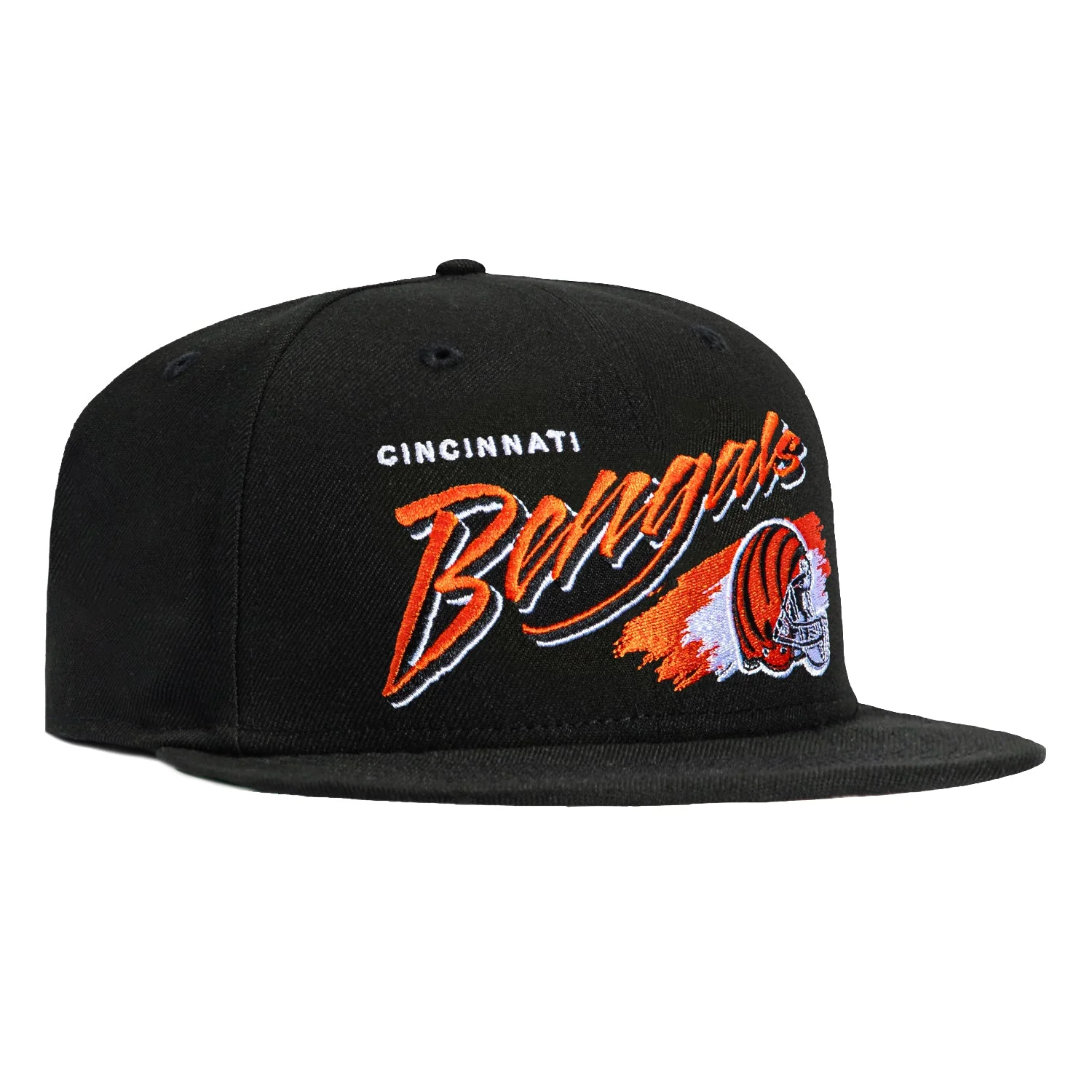 New Era 59Fifty Cincinnati Bengals Vintage Brush Hat - Black