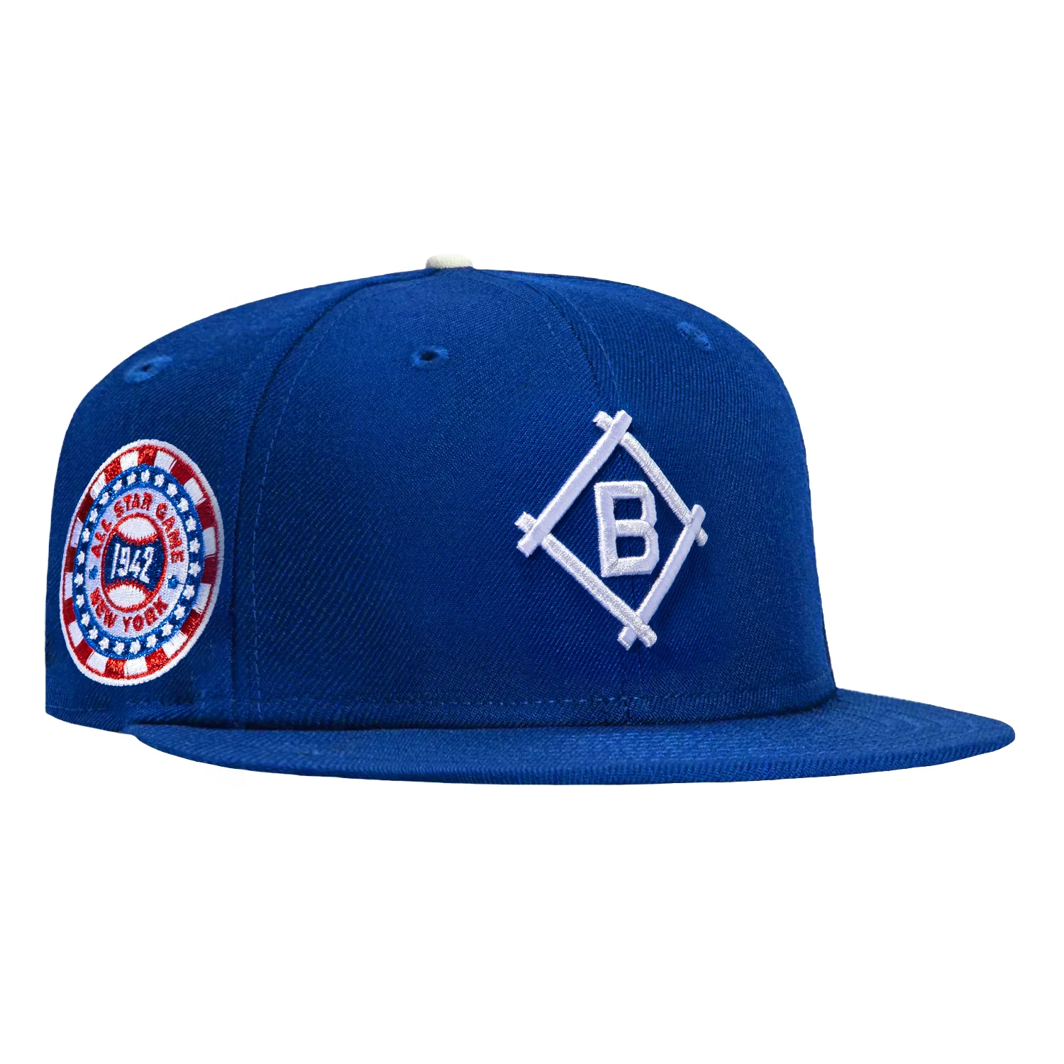 New Era 59Fifty Brooklyn Dodgers 1942 All Star Game Patch 1912 Hat - Royal