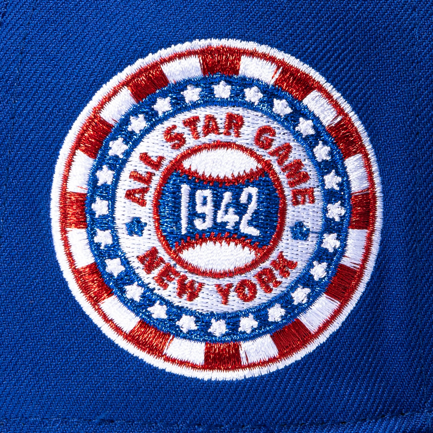 New Era 59Fifty Brooklyn Dodgers 1942 All Star Game Patch 1912 Hat - Royal - Image 5
