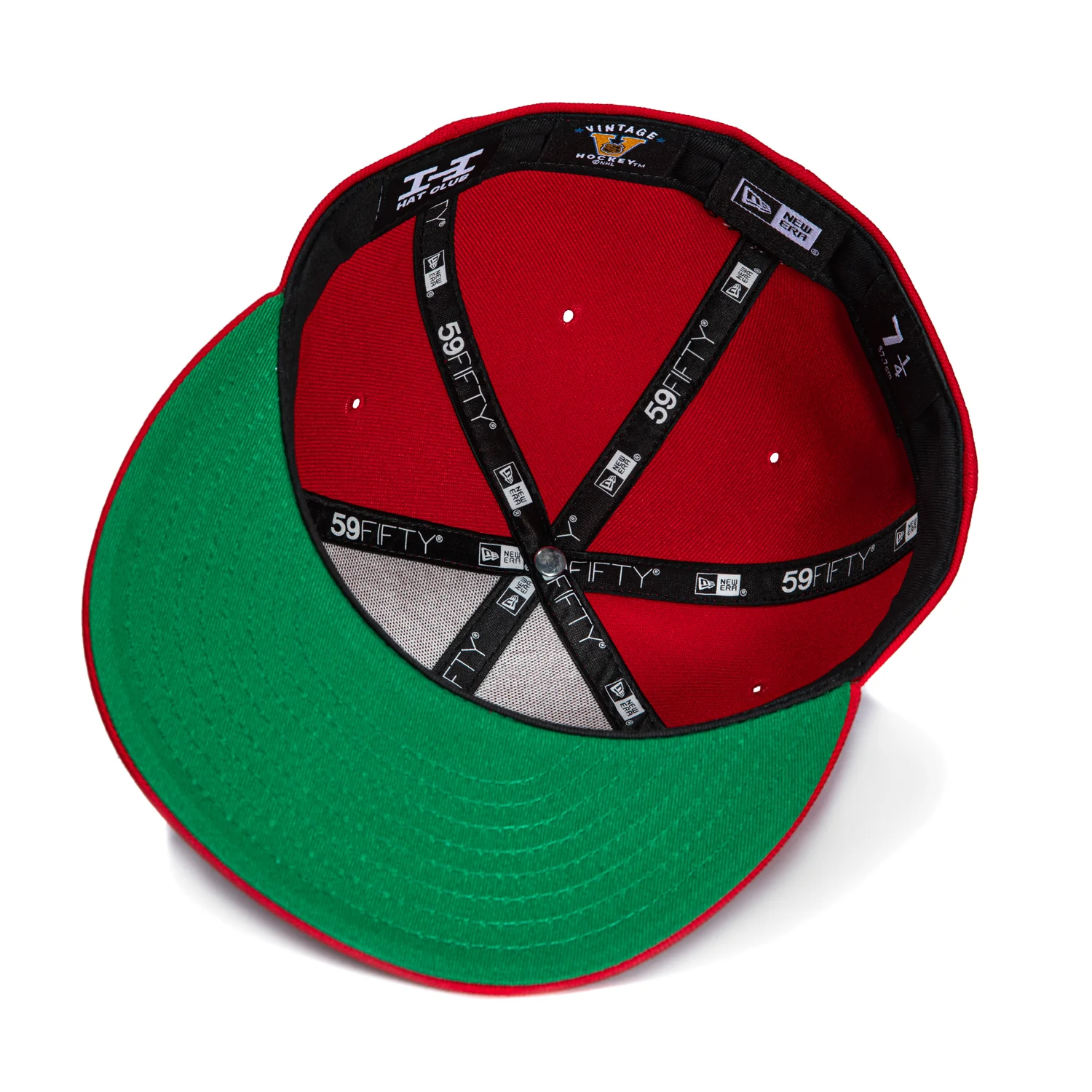 New Era 59Fifty Chicago Blackhawks 1957 Green UV Hat - Red - Image 2