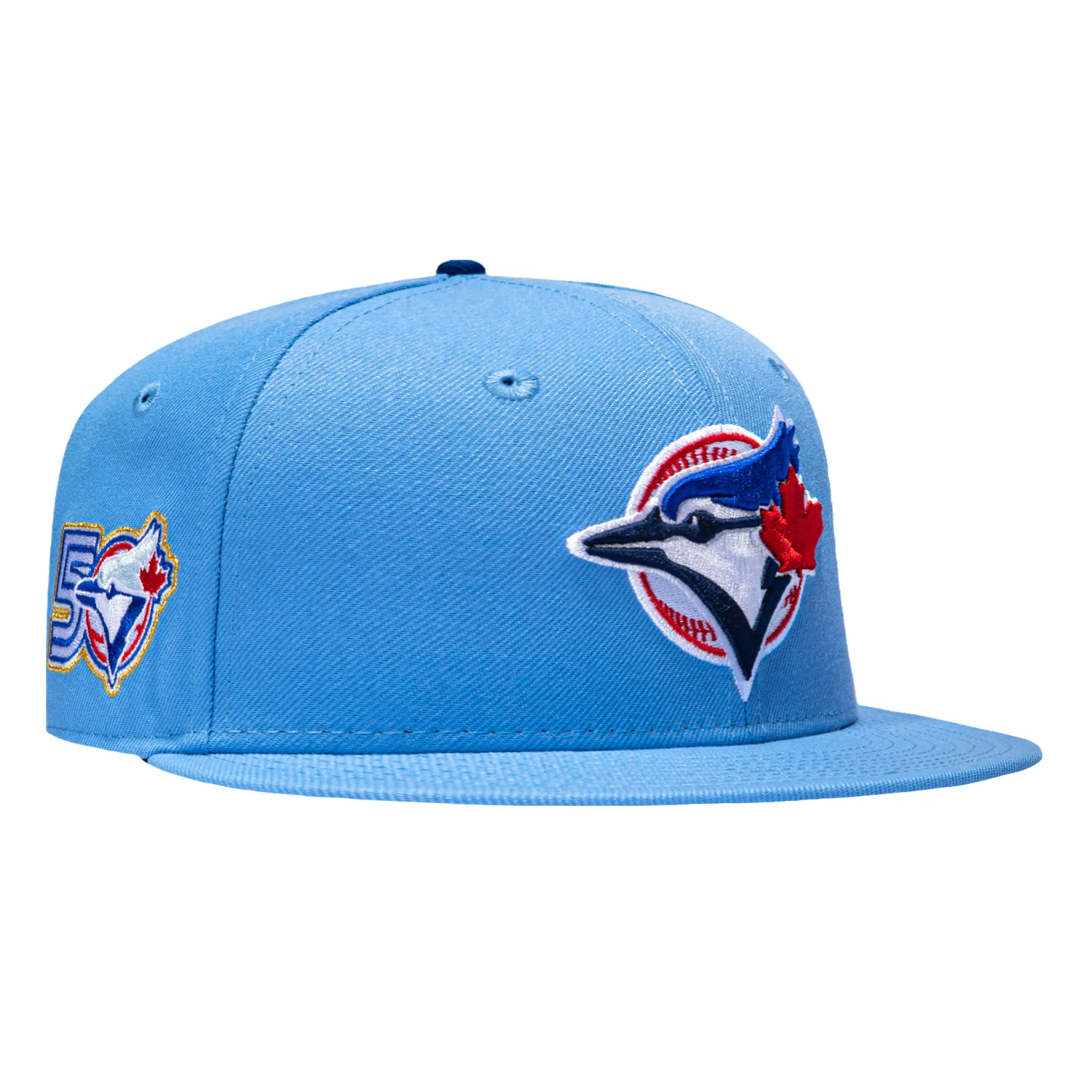 New Era 59Fifty Toronto Blue Jays 50th Anniversary Patch Alternate Hat - Light Blue