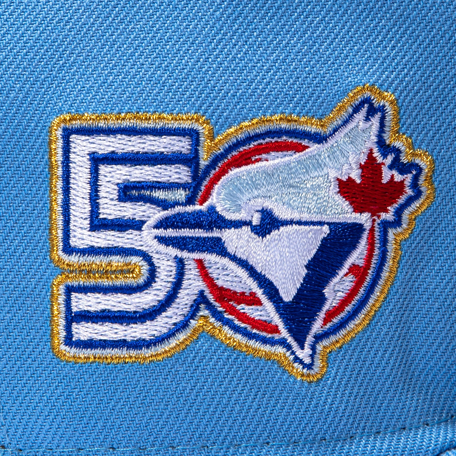 New Era 59Fifty Toronto Blue Jays 50th Anniversary Patch Alternate Hat - Light Blue - Image 5