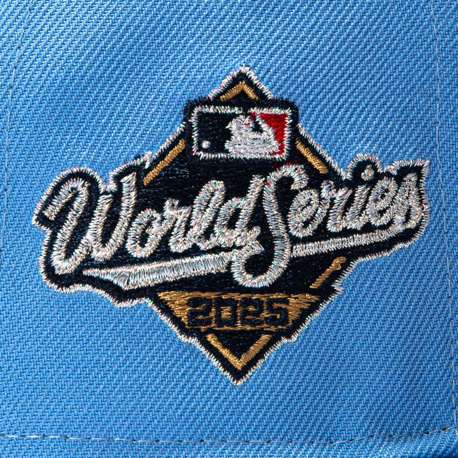 New Era 59Fifty Toronto Blue Jays 2025 World Series Patch Hat - Light Blue - Image 5