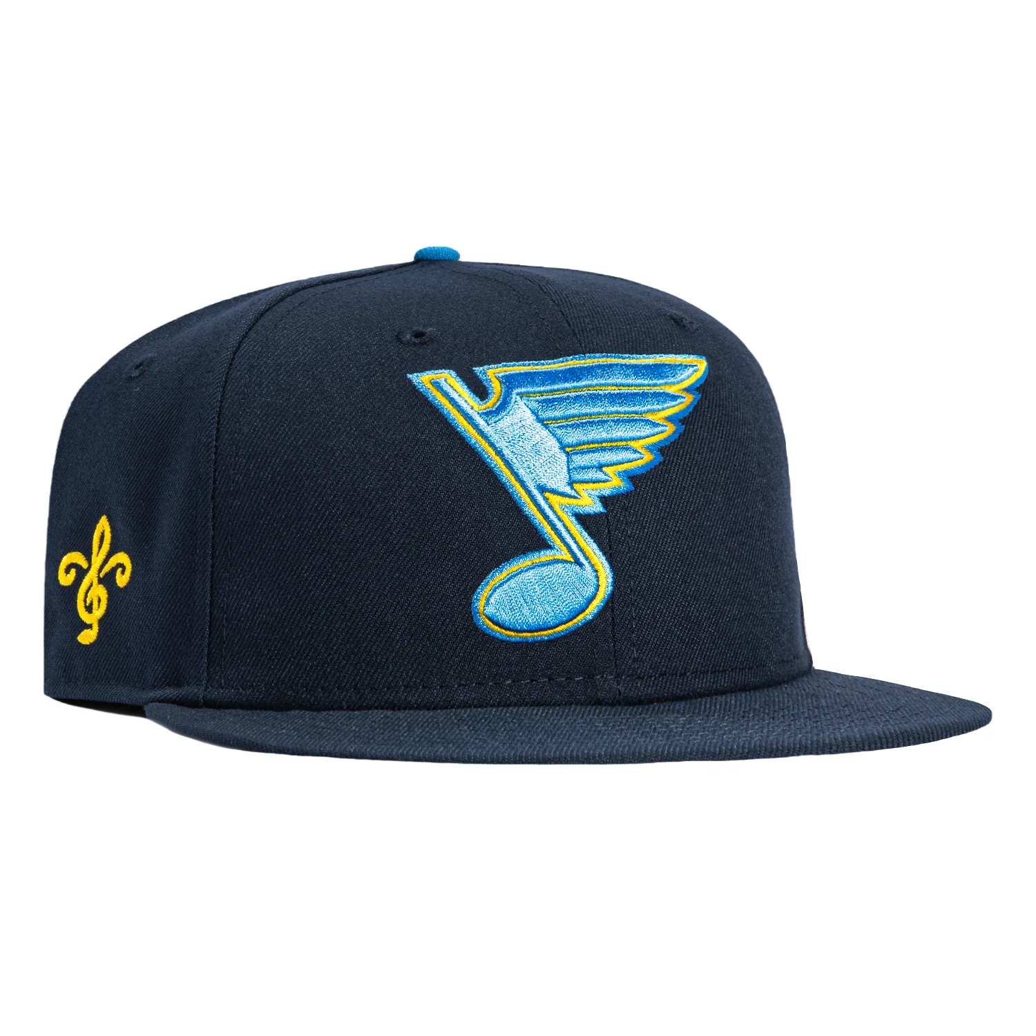 New Era 59Fifty St Louis Blues Logo Patch OTC Hat - Navy