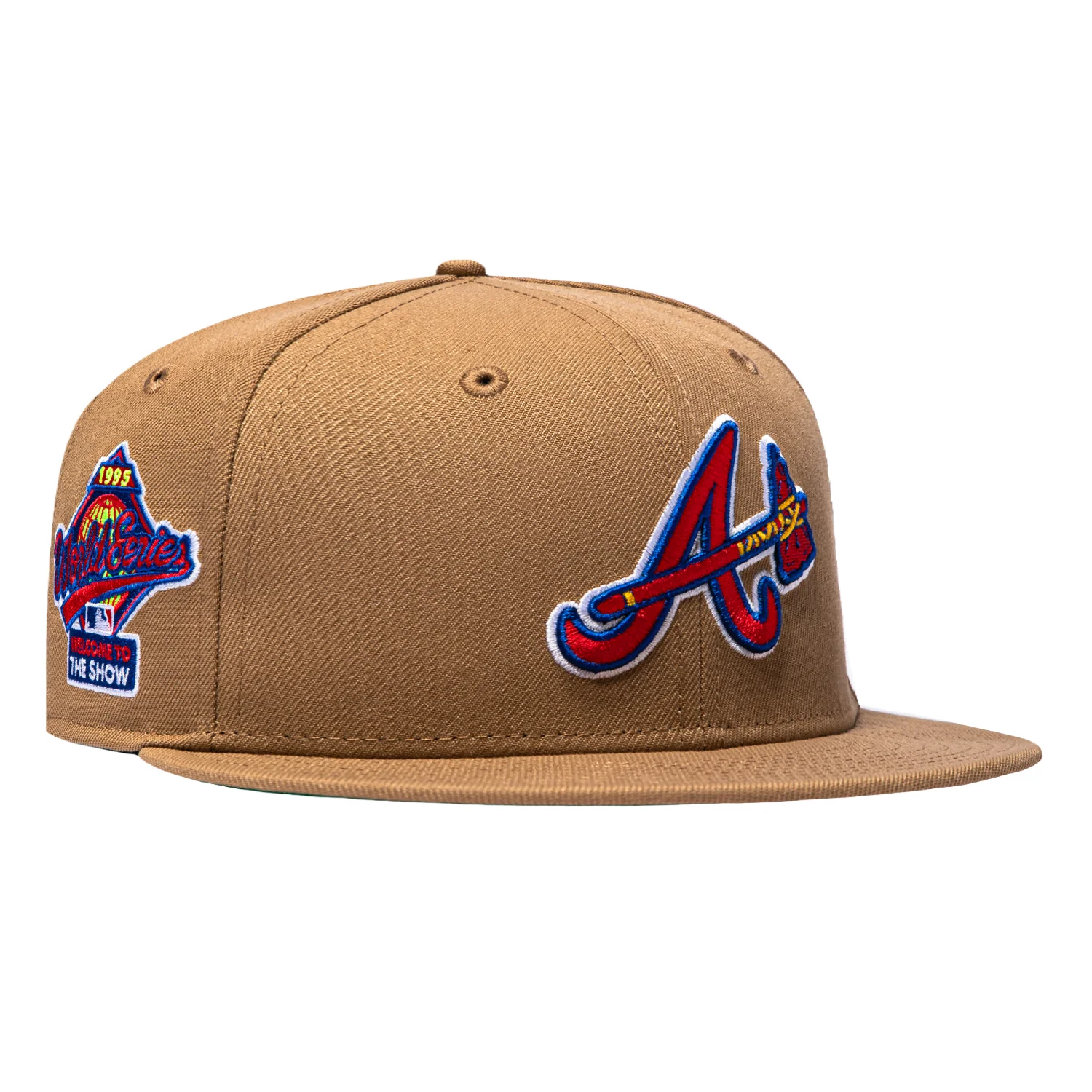 New Era 59Fifty Atlanta Braves 1995 World Series Welcome to the Show Patch Alternate Hat - Khaki