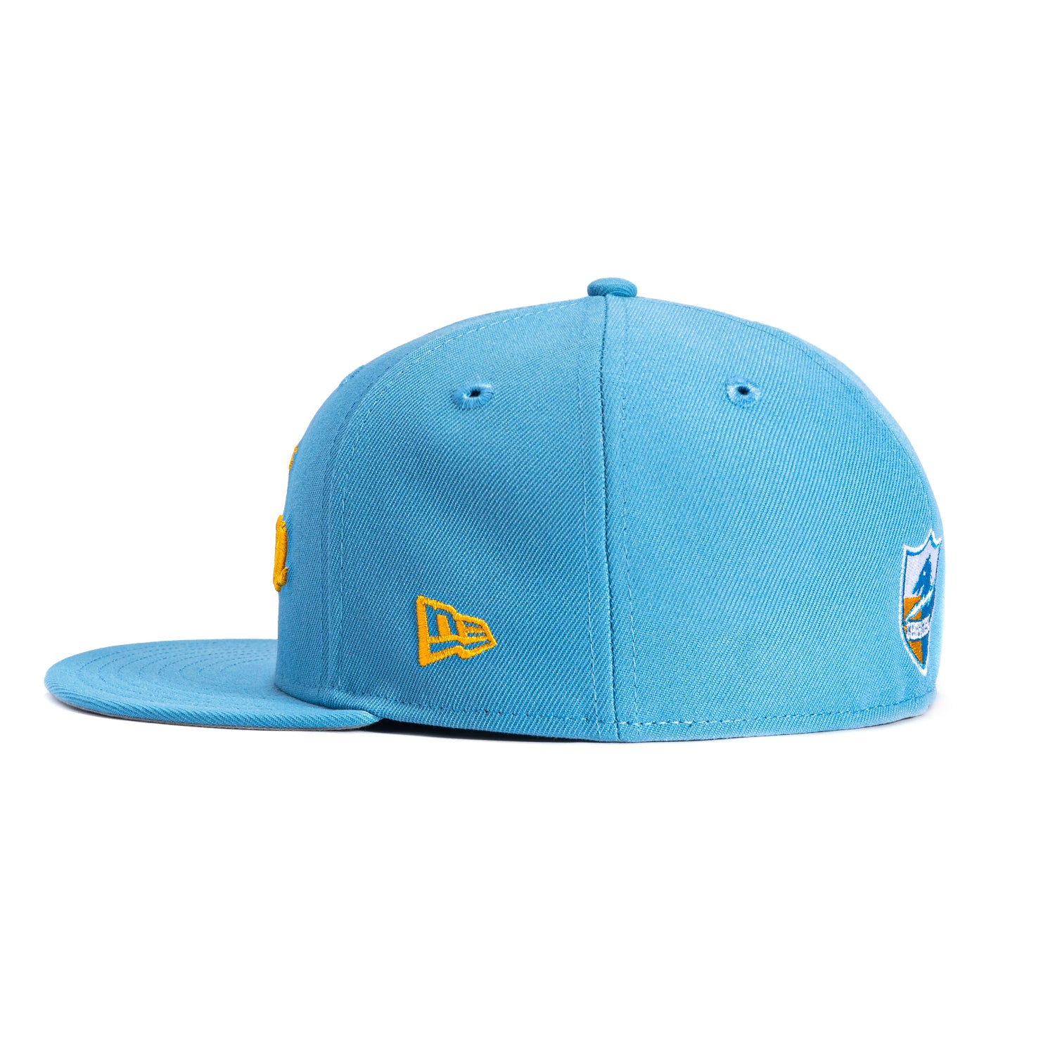 New Era 59Fifty Los Angeles Chargers Script Hat - Light Blue - Image 3