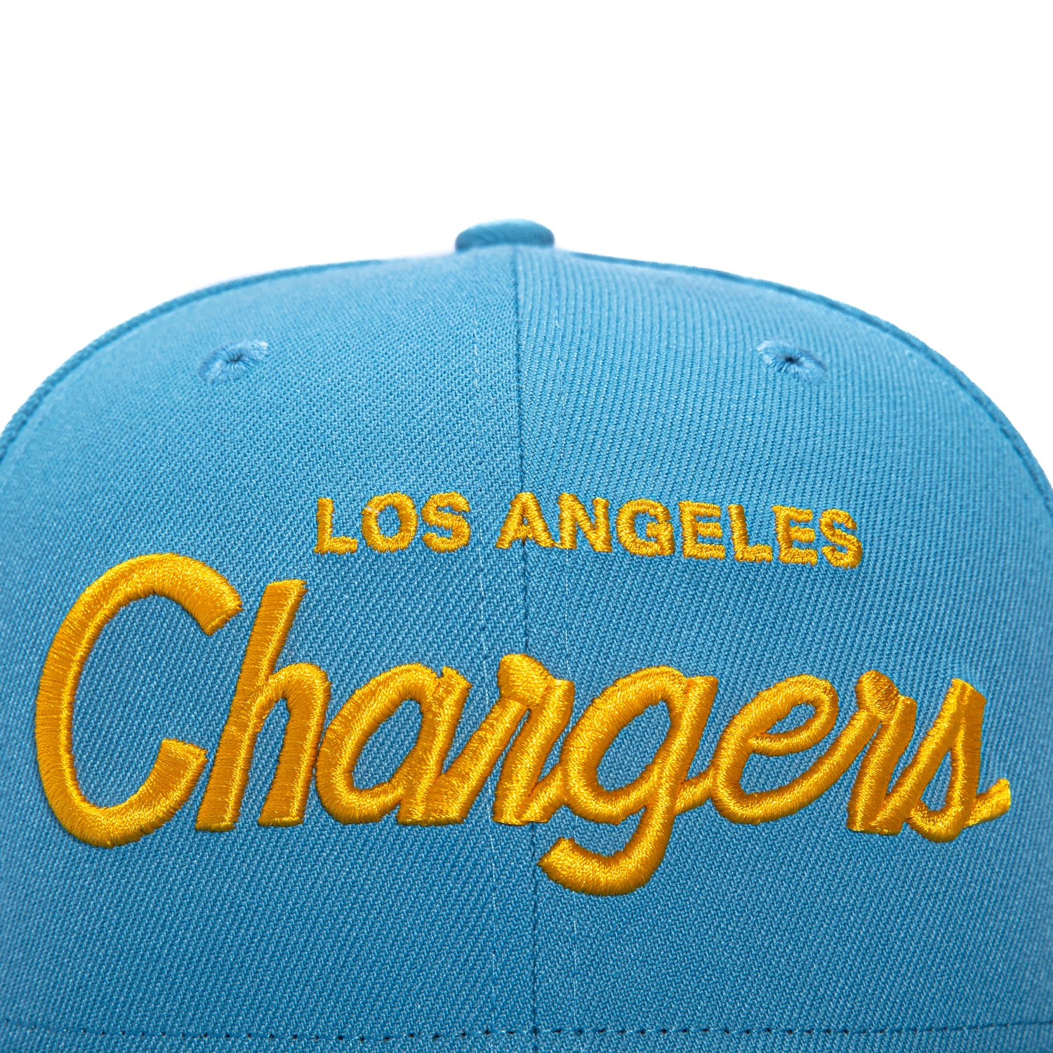 New Era 59Fifty Los Angeles Chargers Script Hat - Light Blue - Image 4