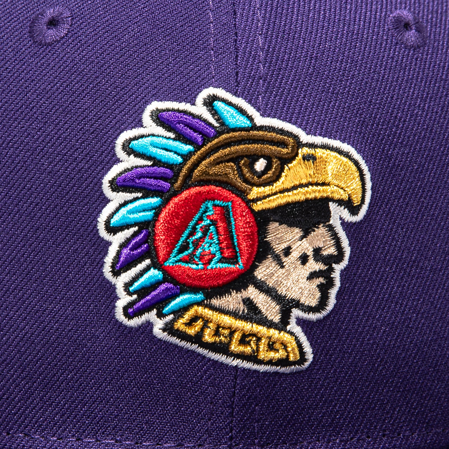 New Era 59Fifty Arizona Diamondbacks Aztec Logo Patch 2026 Mexico Series Hat - Purple - Image 4