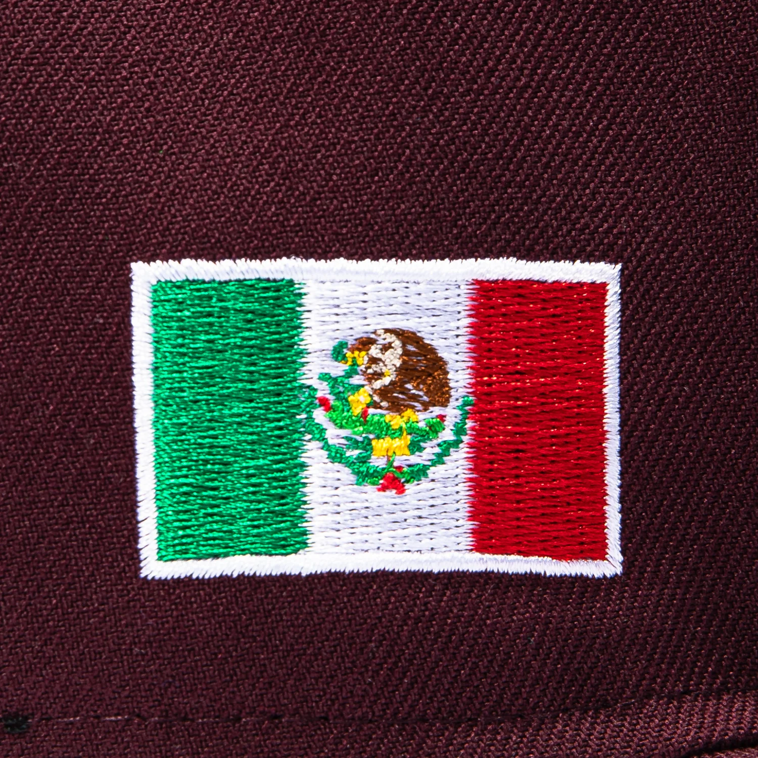 New Era 59Fifty Arizona Diamondbacks Mexico Flag Patch A Hat - Maroon, Black, White - Image 5