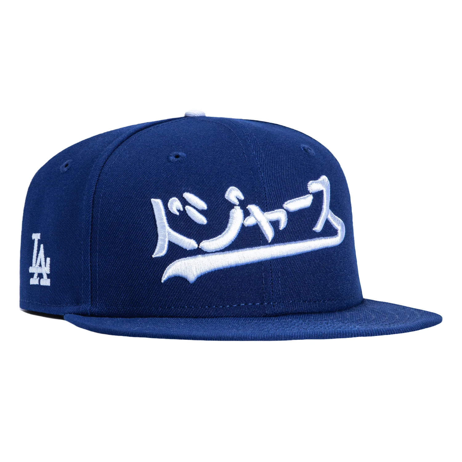 New Era 59Fifty Los Angeles Dodgers Katakana Script Logo Patch Hat - Royal
