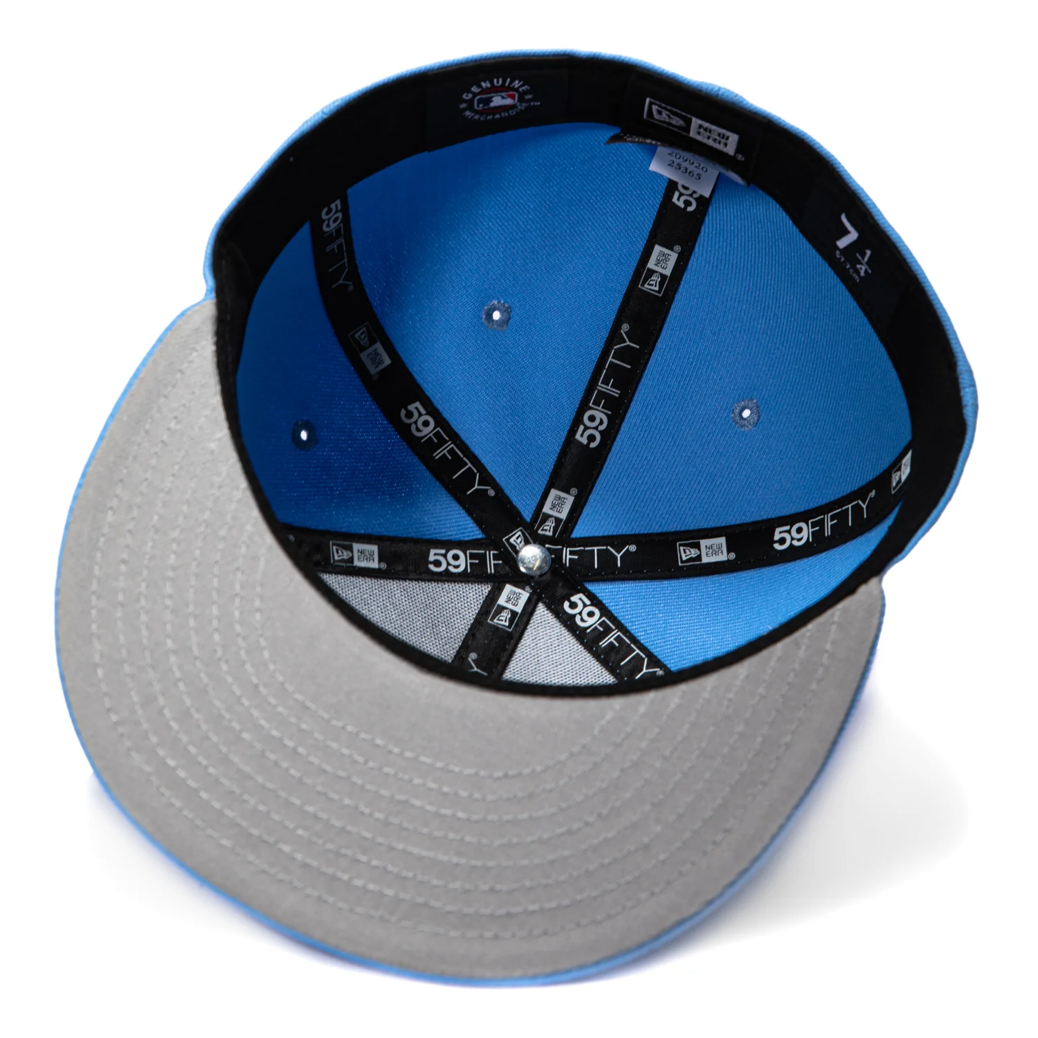 New Era 59Fifty Los Angeles Dodgers 2025 World Series Champions Patch LAD Hat - Light Blue - Image 2