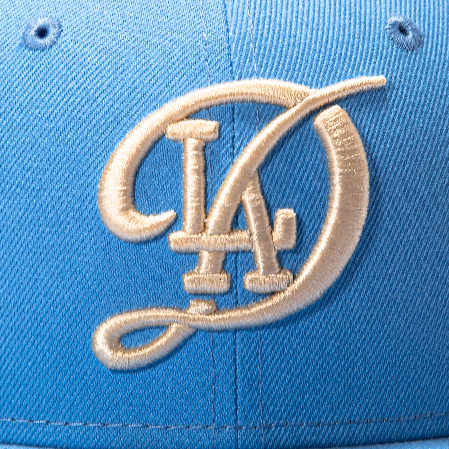 New Era 59Fifty Los Angeles Dodgers 2025 World Series Champions Patch LAD Hat - Light Blue - Image 4