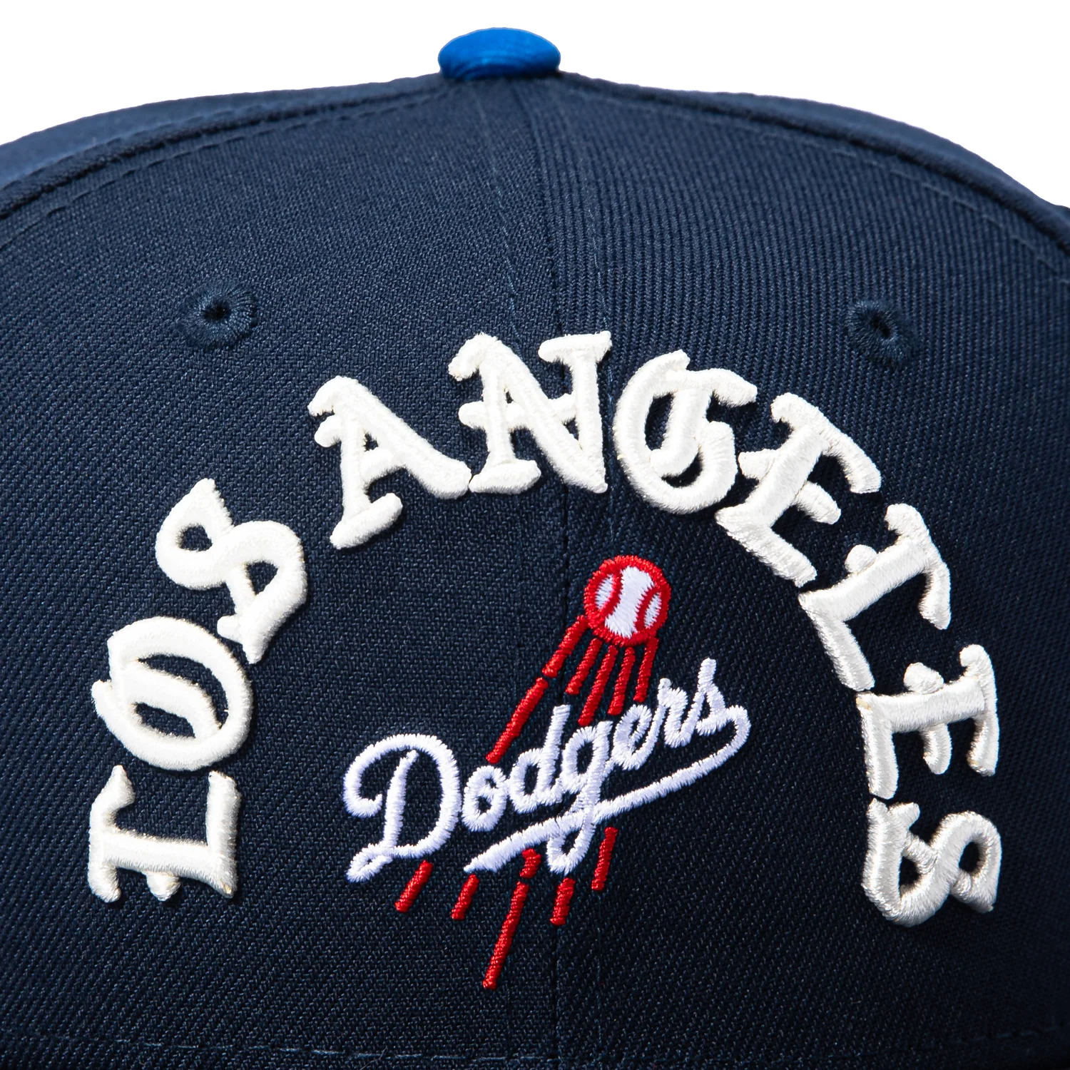 New Era 59Fifty Los Angeles Dodgers Old English Arch Hat - Navy - Image 4