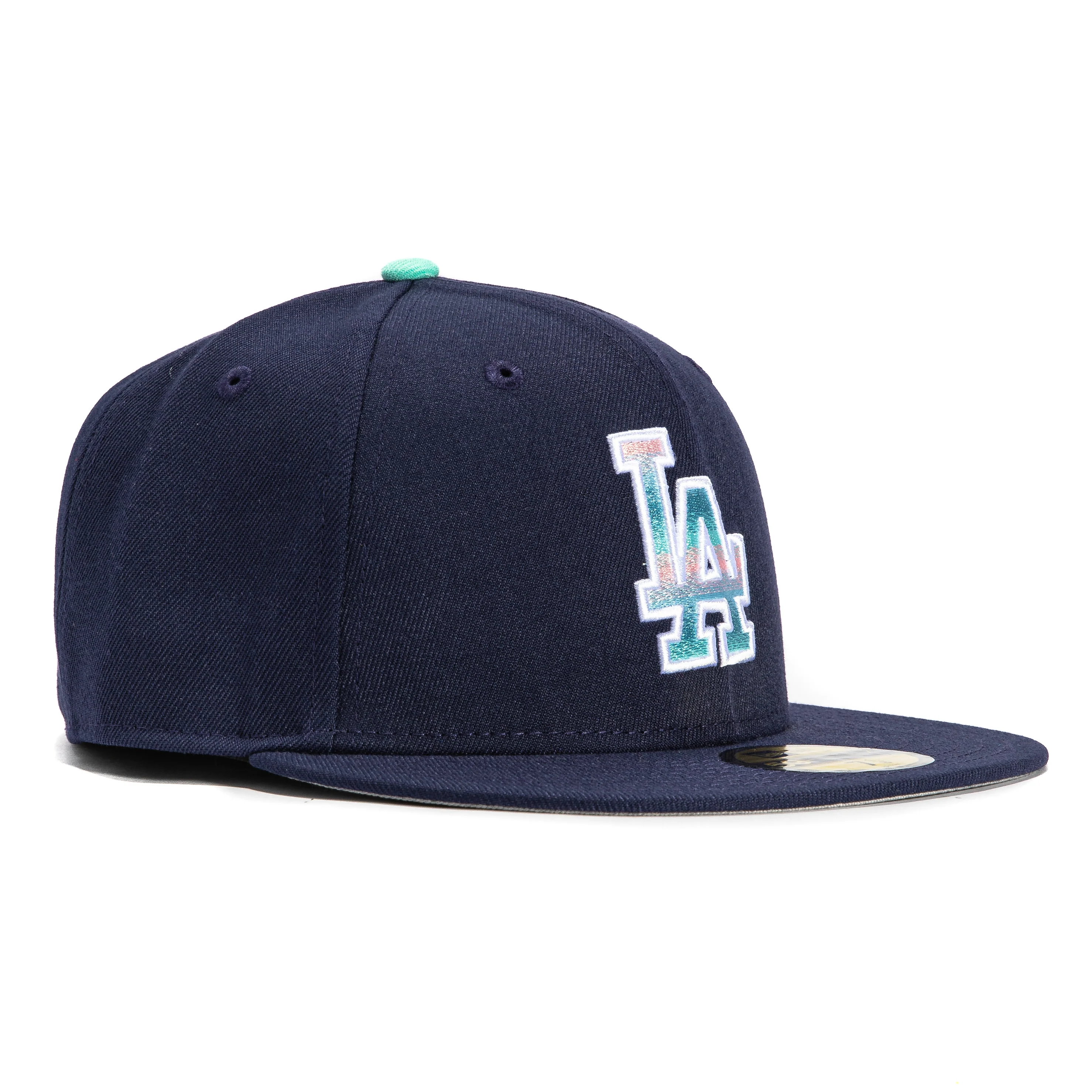 New Era 59Fifty Los Angeles Dodgers Prism Pattern Logo Hat - Light Navy