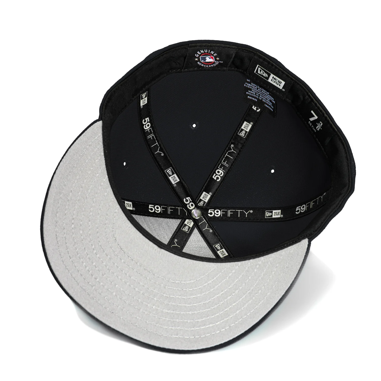 New Era 59Fifty Los Angeles Dodgers Prism Pattern Logo Hat - Light Navy - Image 2