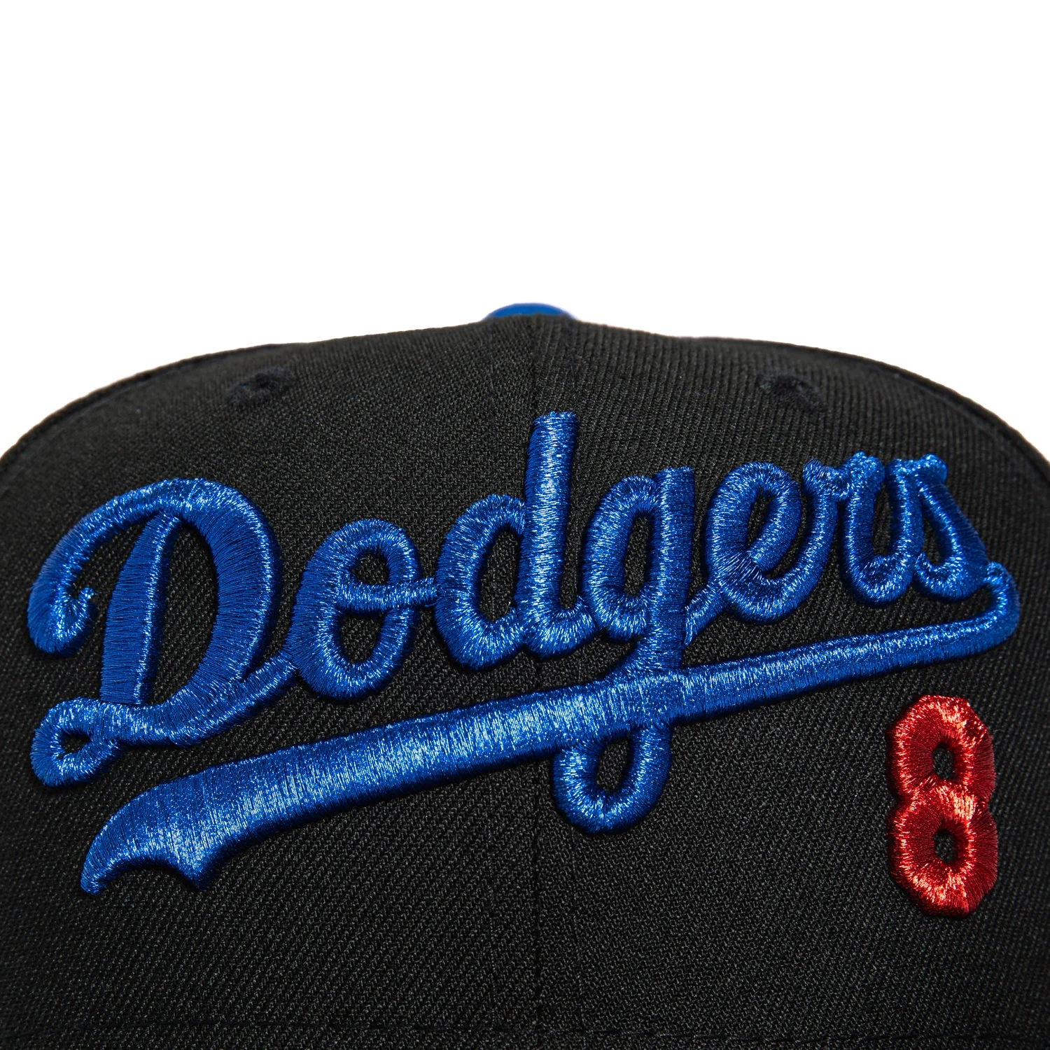 New Era 59Fifty Los Angeles Dodgers Script 8 Hat - Black - Image 4