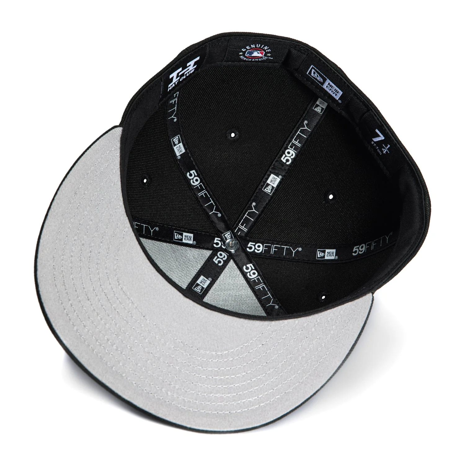 New Era 59Fifty Los Angeles Dodgers Shadow Hat - Black, Metallic Silver, Royal - Image 2