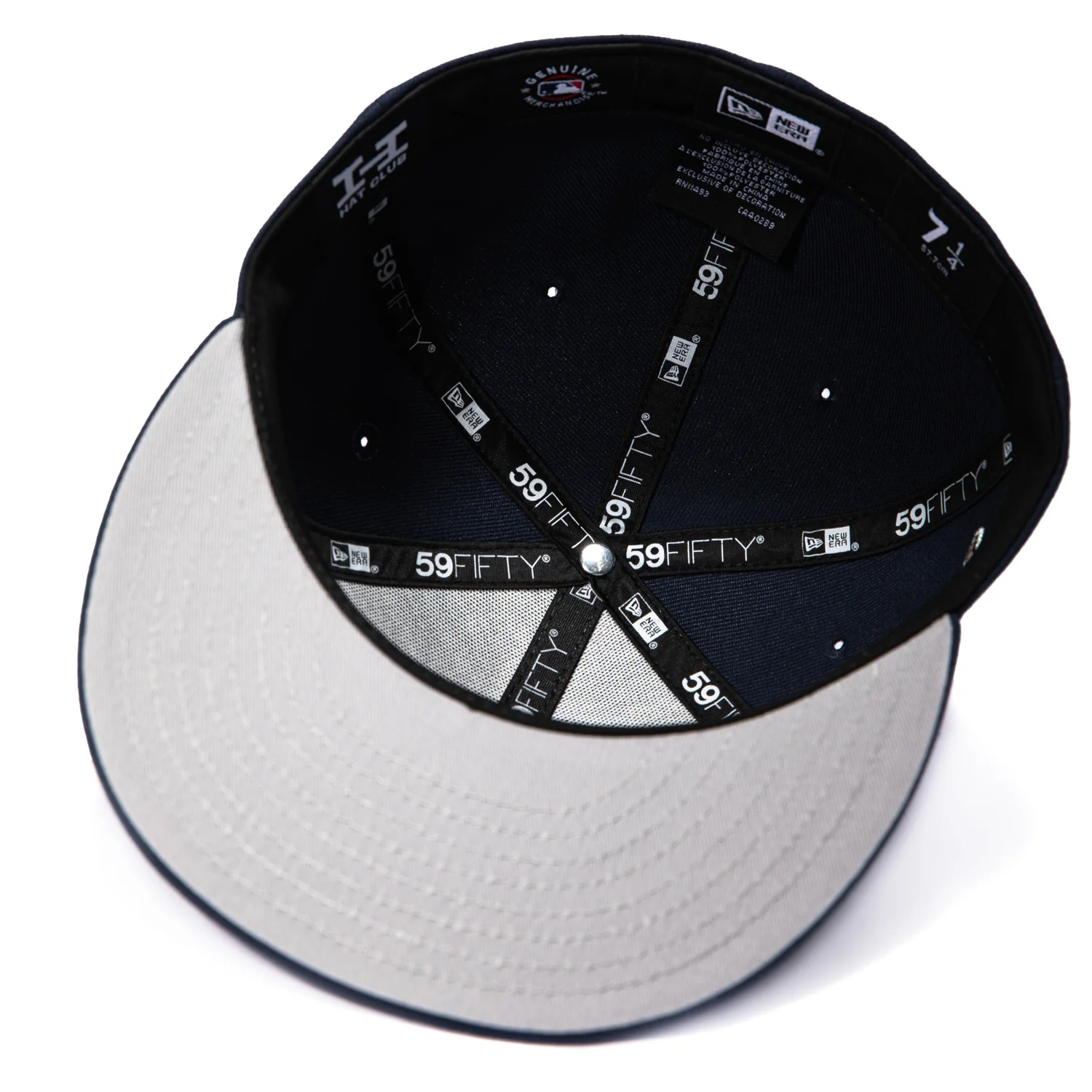 New Era 59Fifty Los Angeles Dodgers Shogun Logo Patch Hat - Navy, Ivory - Image 2