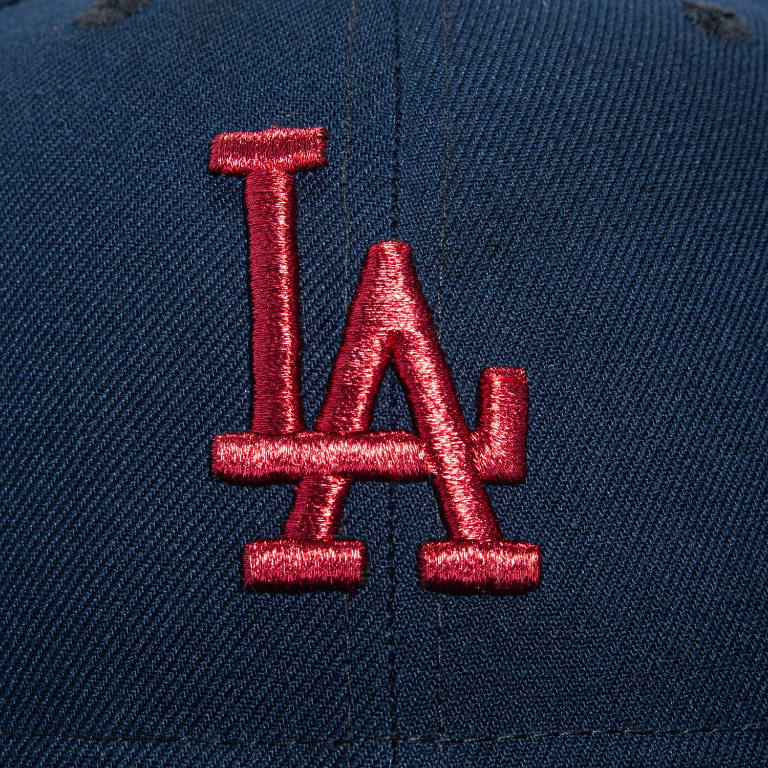 New Era 59Fifty Los Angeles Dodgers 2024 World Series Patch Hat - Navy, Red - Image 4