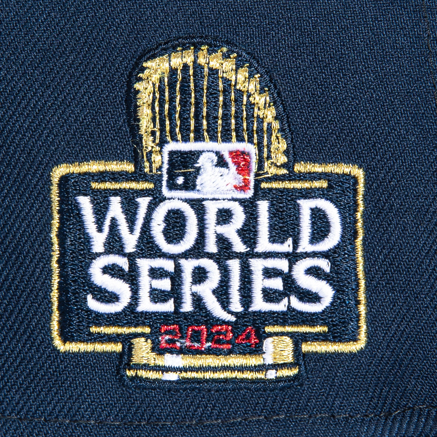 New Era 59Fifty Los Angeles Dodgers 2024 World Series Patch Hat - Navy, Red - Image 5
