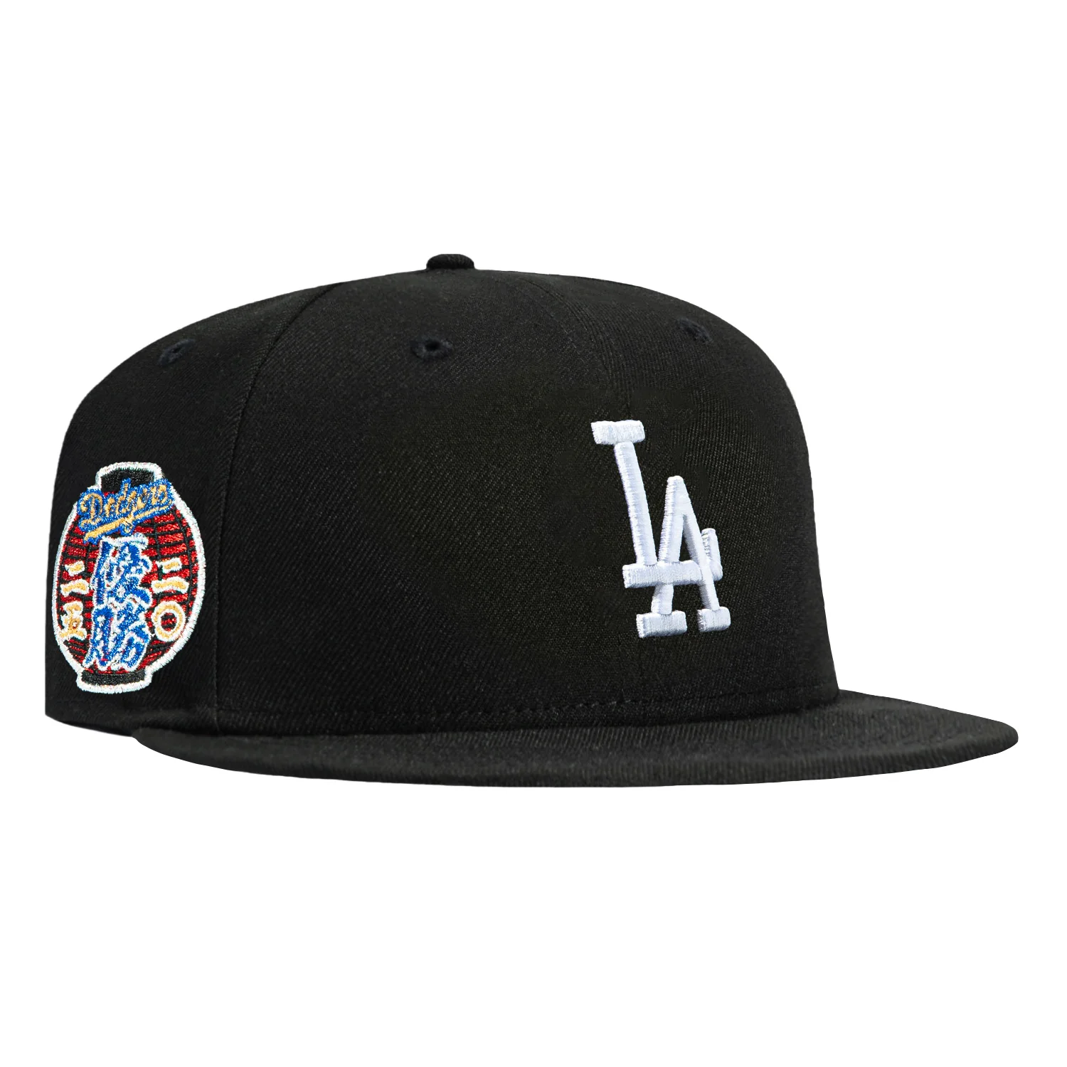 New Era 59Fifty Los Angeles Dodgers 2025 World Series Lantern Patch Hat - Black, White